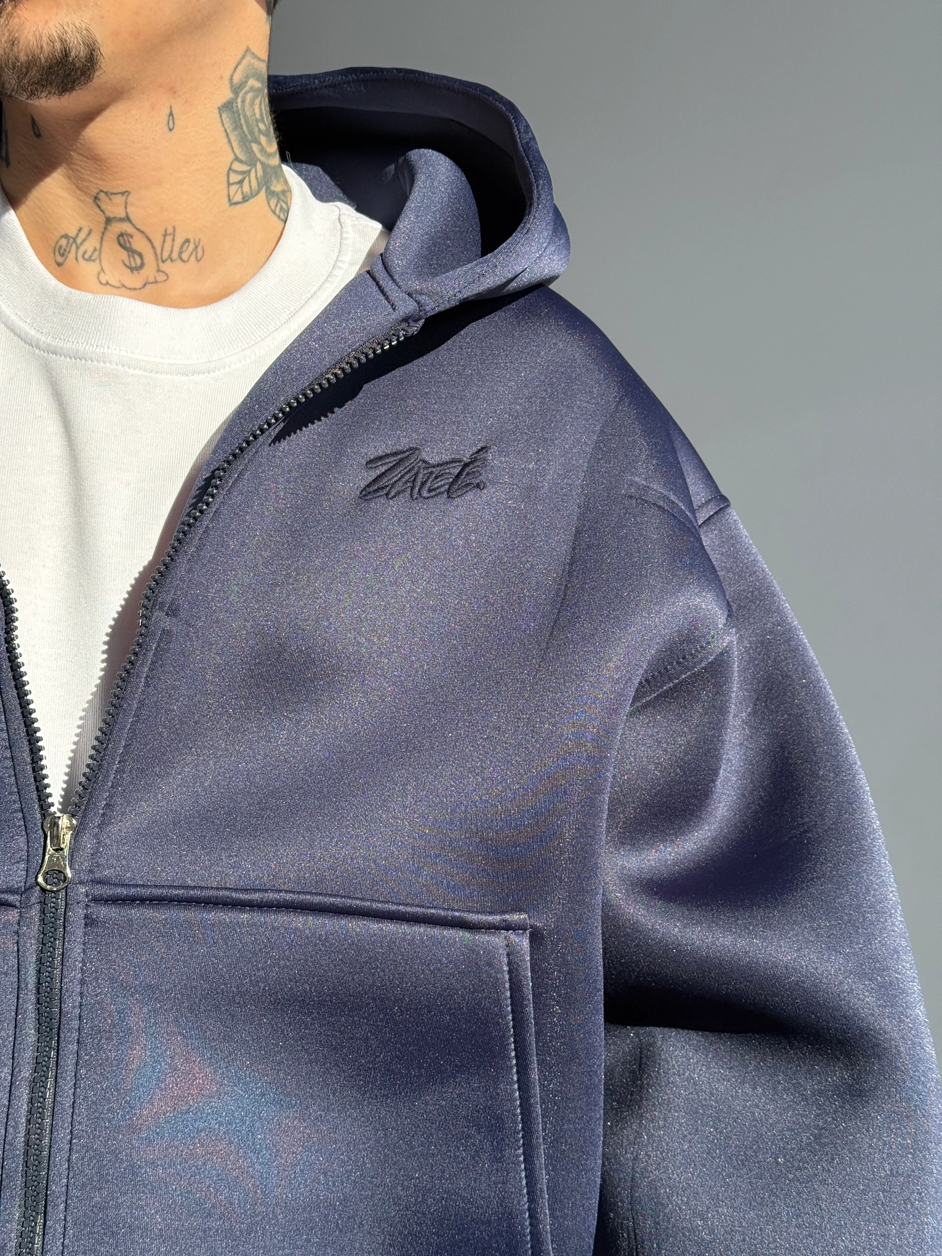 Oversize Scuba Zipp Hoodie 