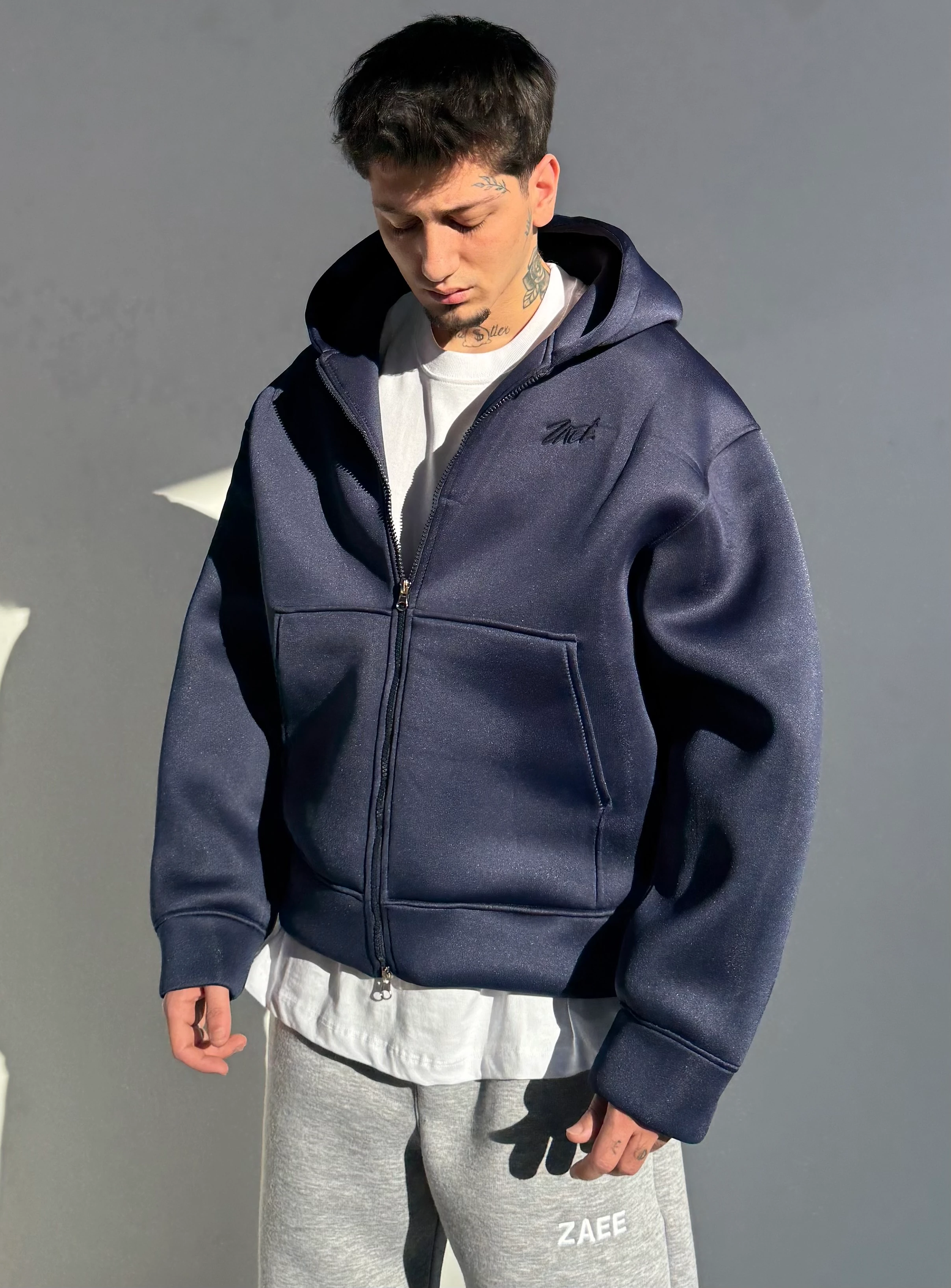 Oversize Scuba Zipp Hoodie 