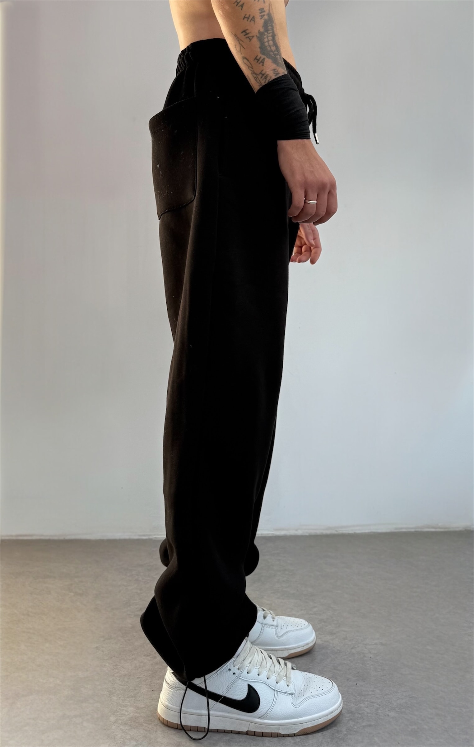 Kışlık ZAEE Nakışlı Ayarlanabilir Premium Eşofman Alt