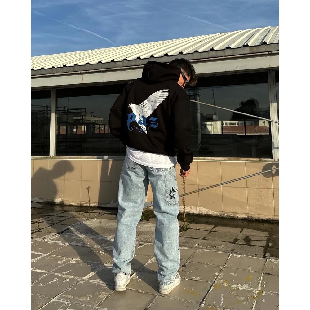 HRDSN  PAZ Baskılı Oversize Sweatshirt