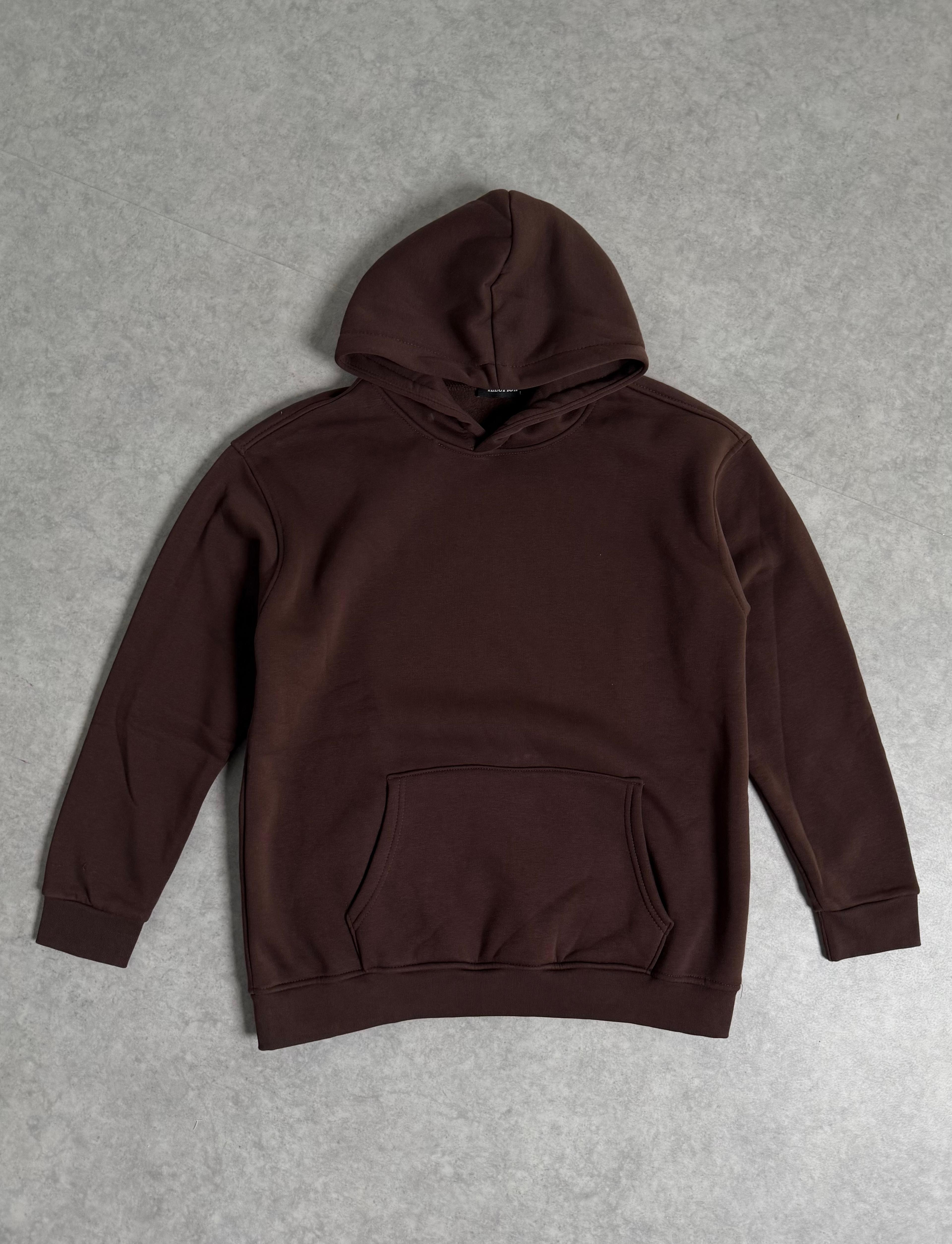 Basic Oversize Sweatshirt  - Kahve