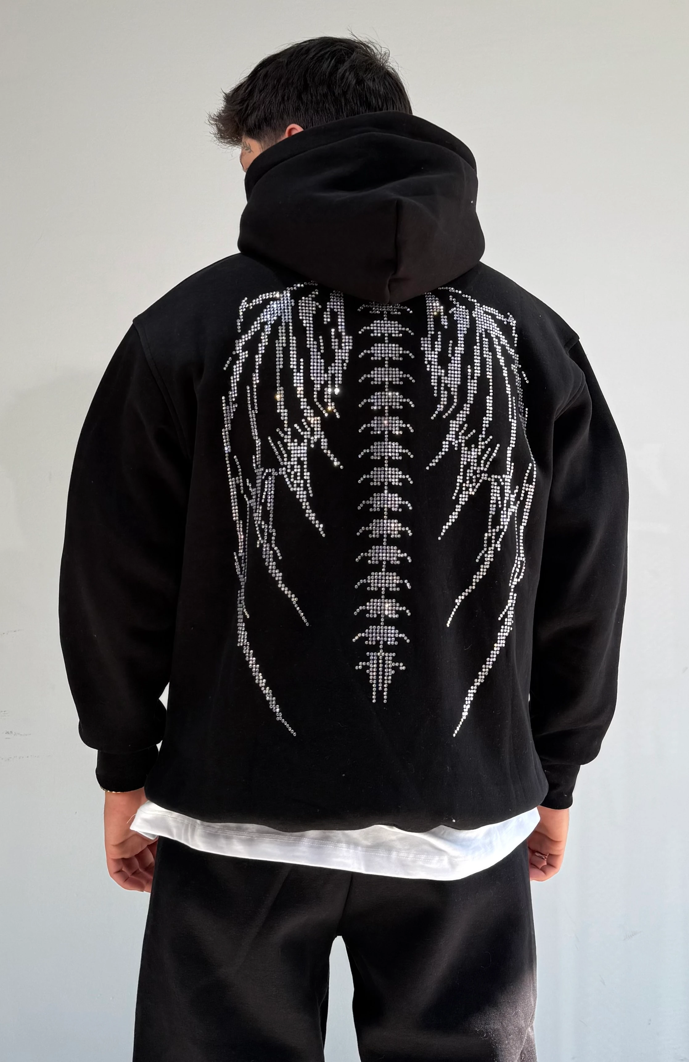 Taşlı Kanatlı Oversize Eşofman Takımı 