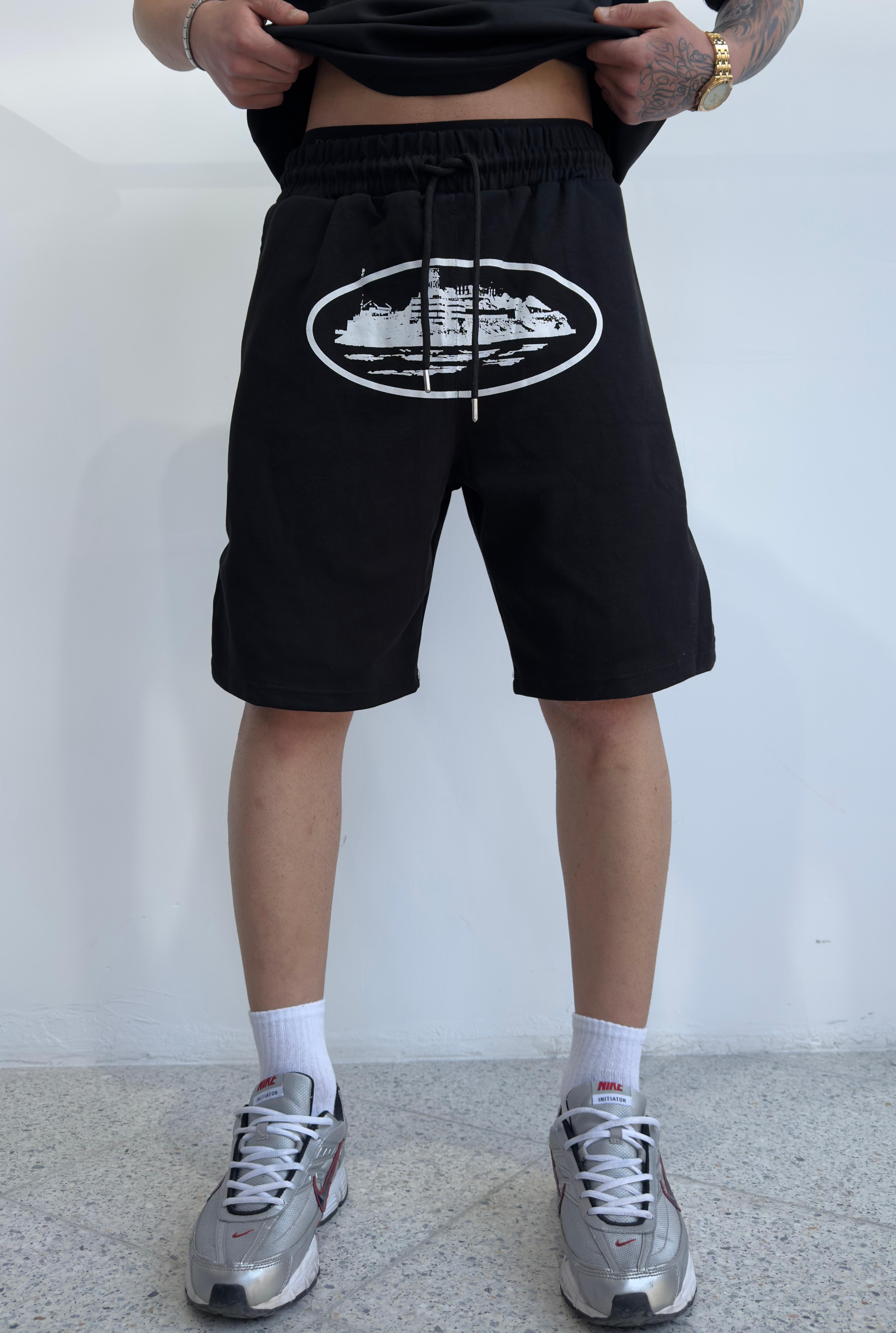 CRTZ Baskılı Oversize Şort Takımı 