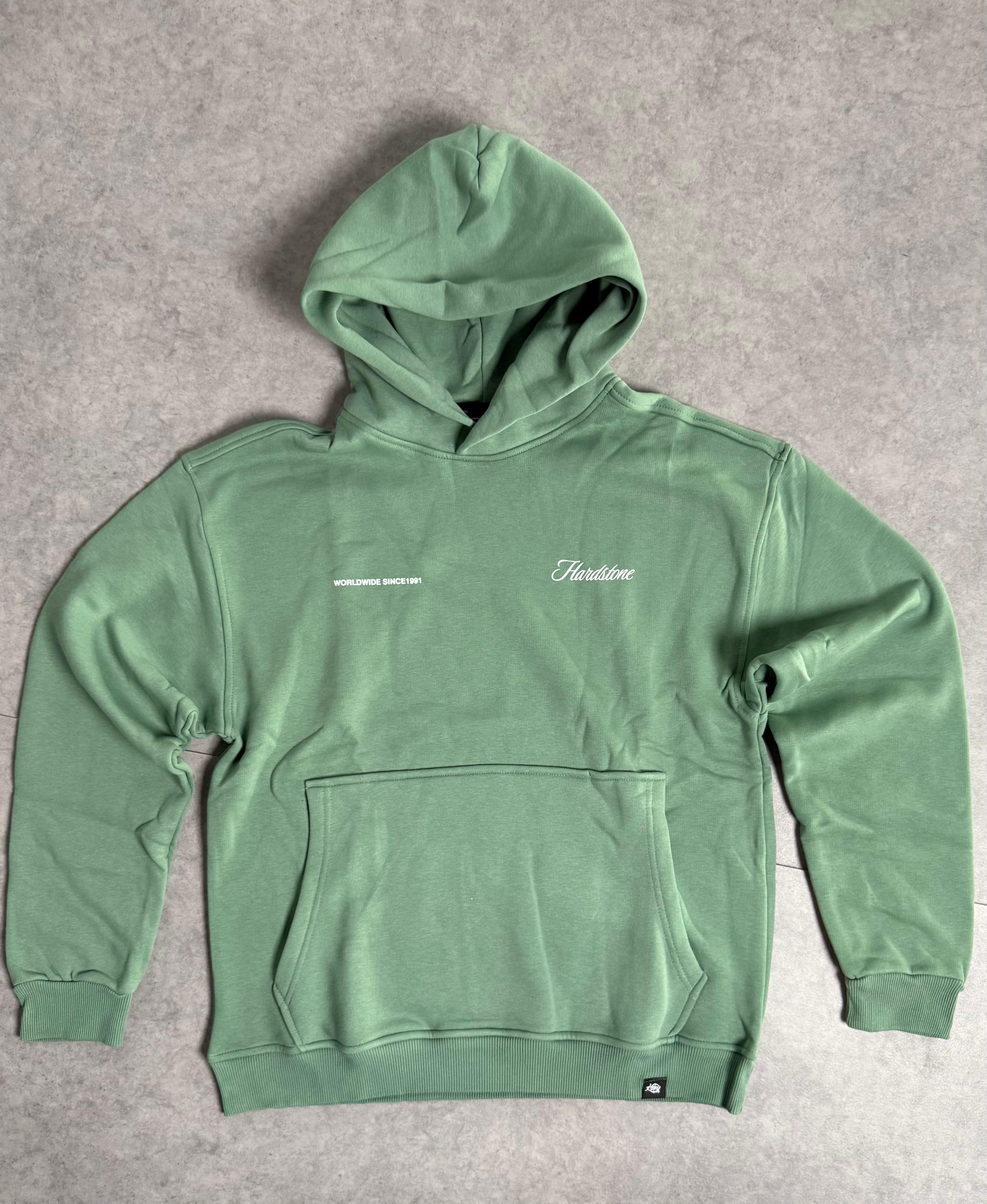 HS. Baskılı Oversize Sweatshirt - yeşil