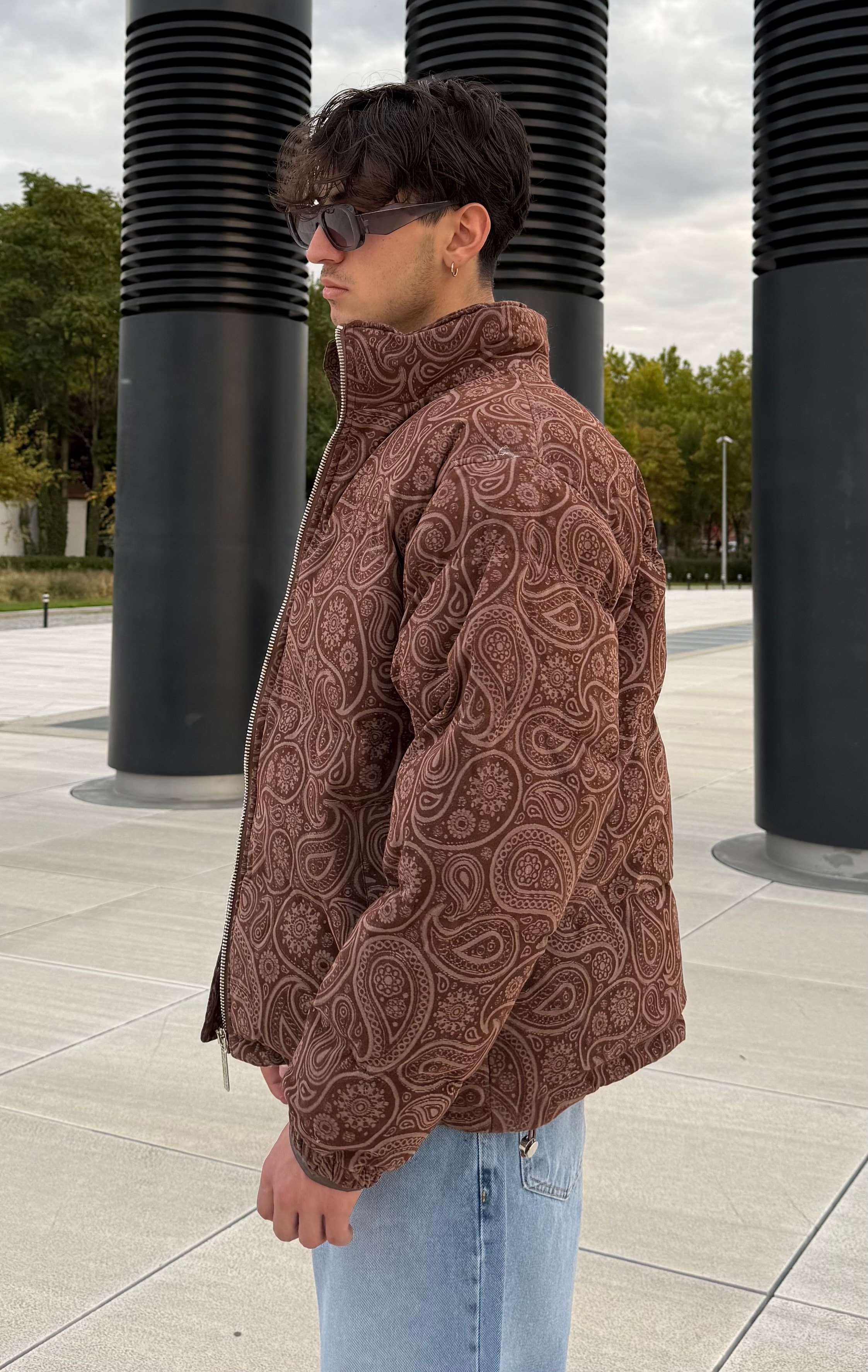 Kendinde Desenli Oversize Premium Mont 