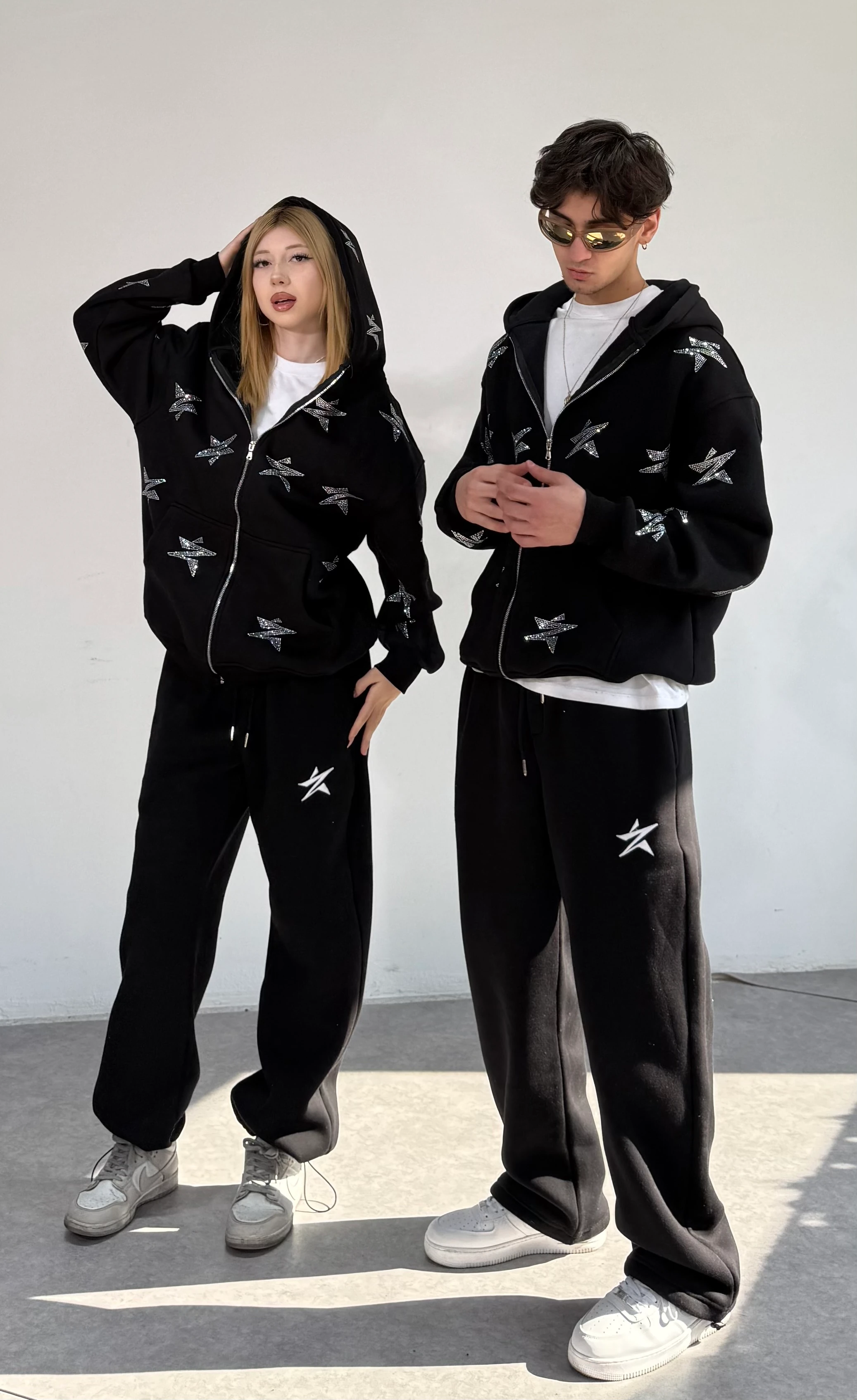 Star Oversize Premium Zipp Hoodie