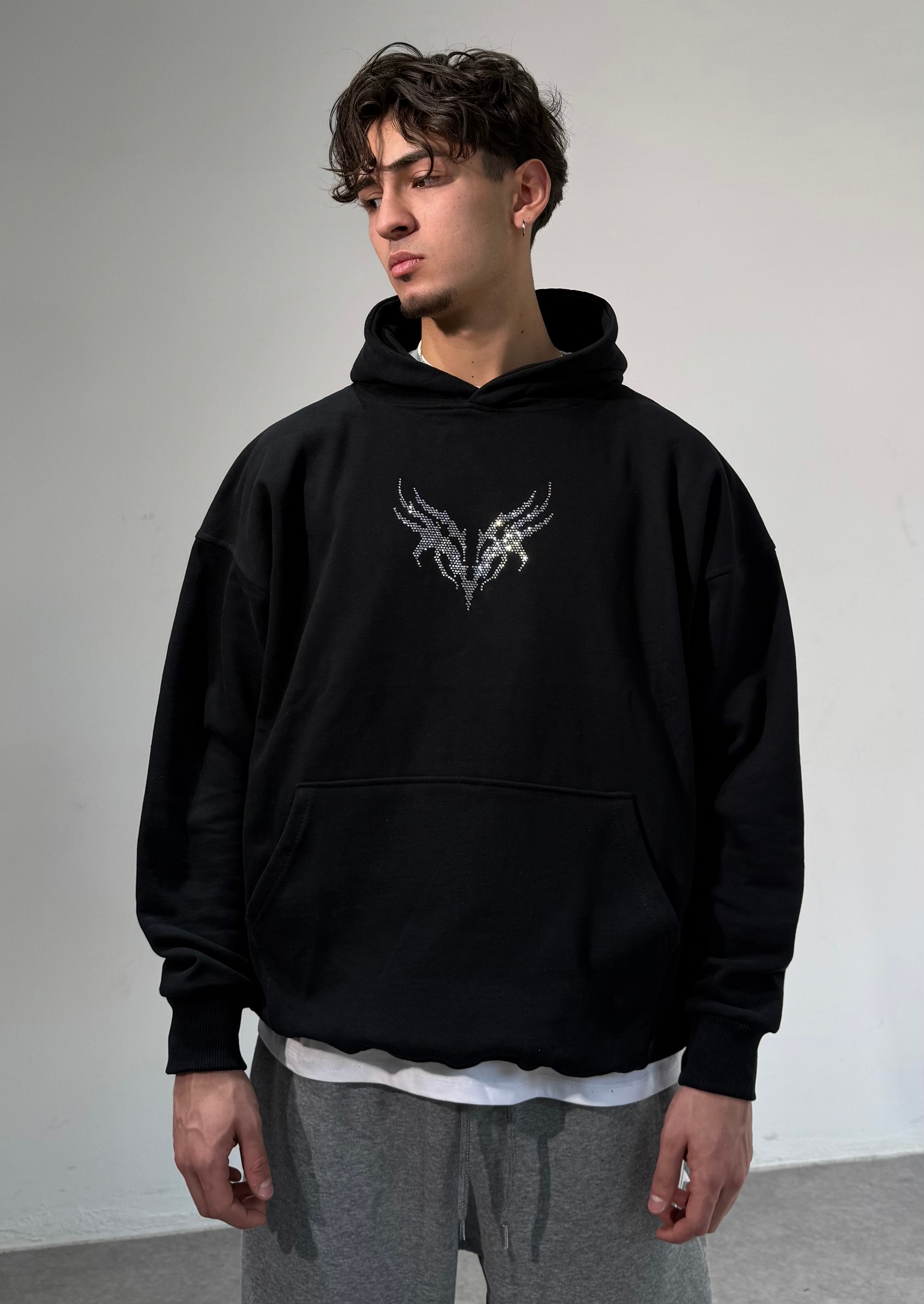 VNM Taşlı Oversize Sweatshirt