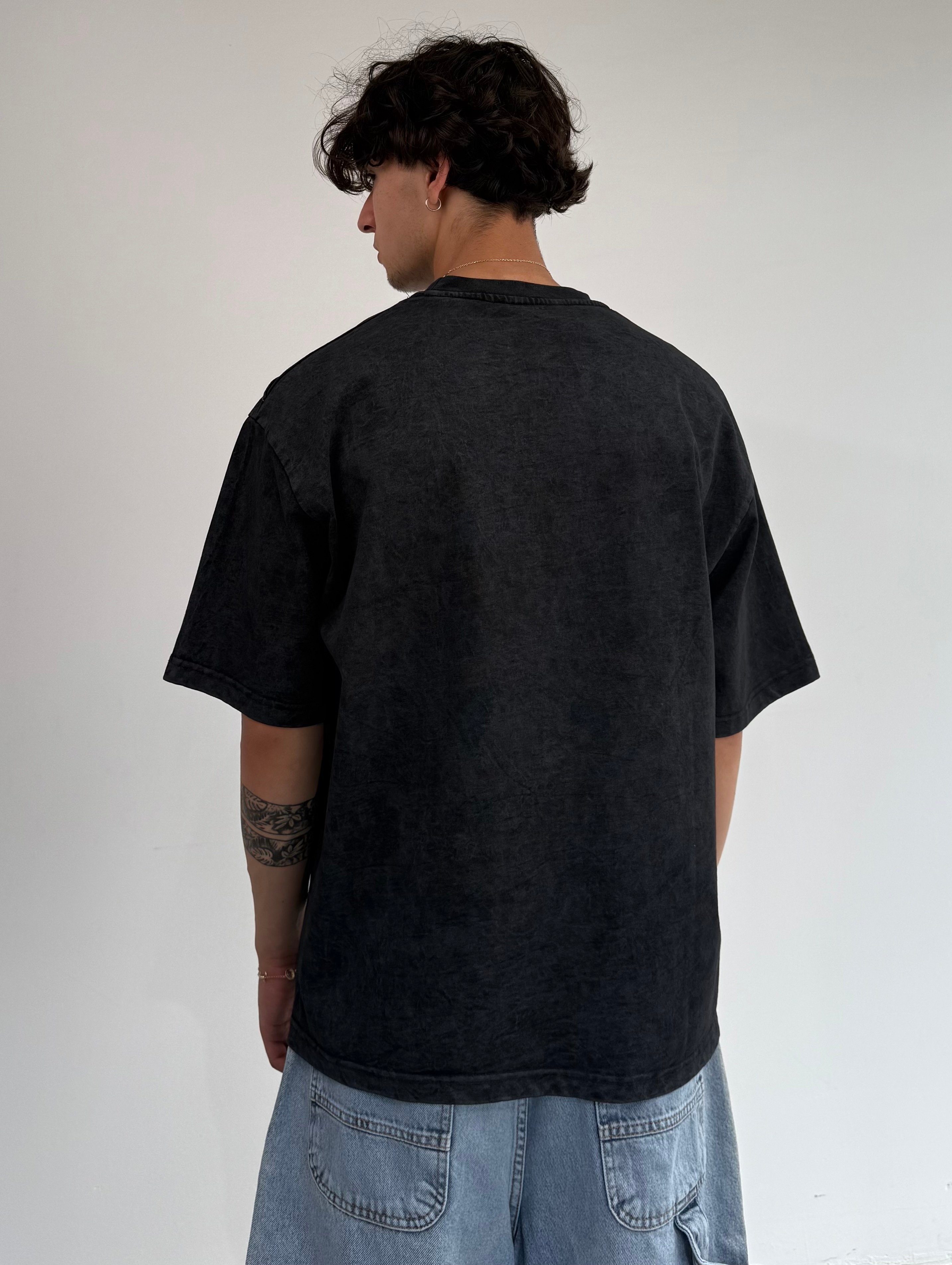 Detaylı oversize Yıkamalı Tişört