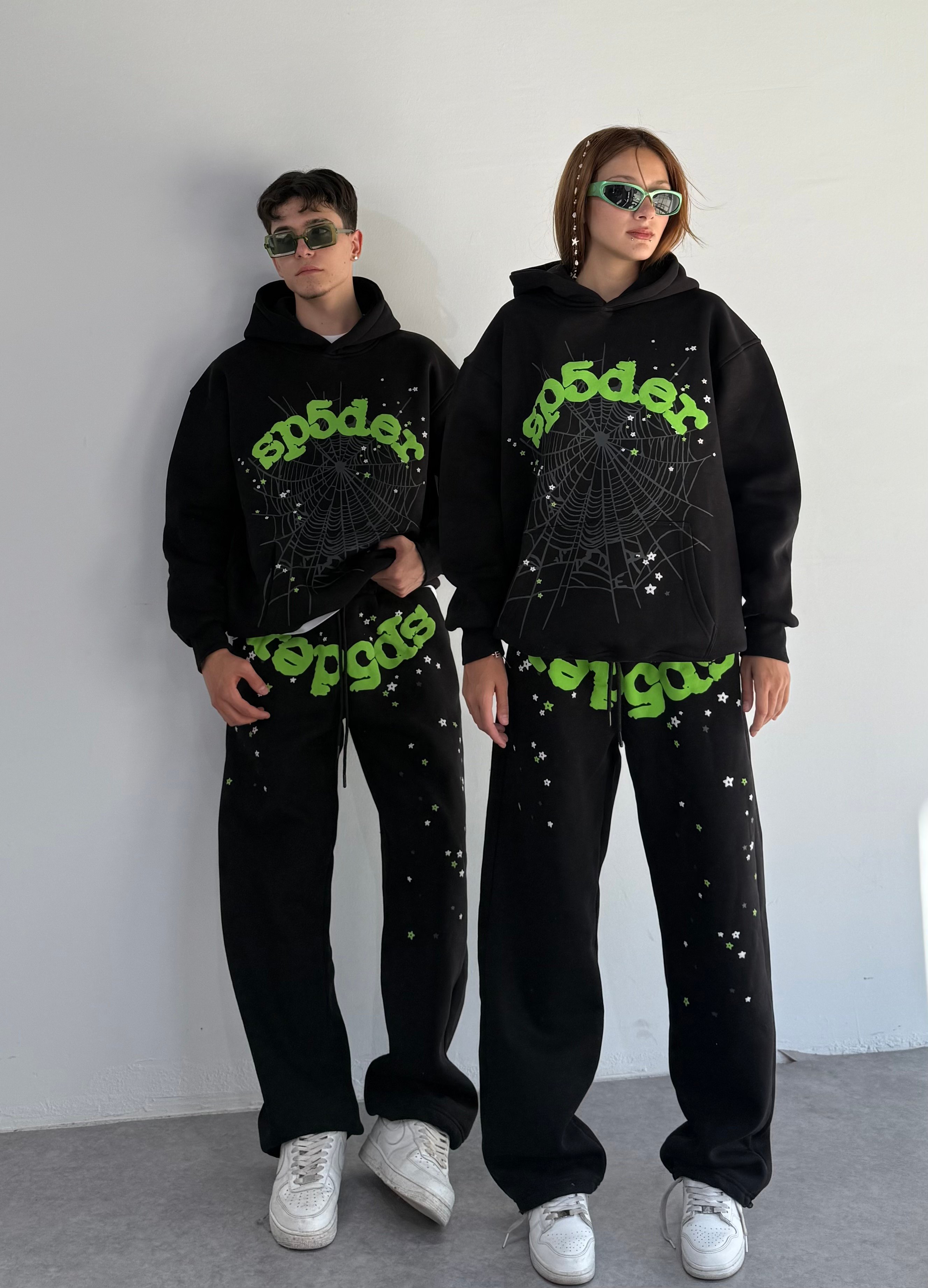 Spider Baskılı Oversize Sweatshirt 