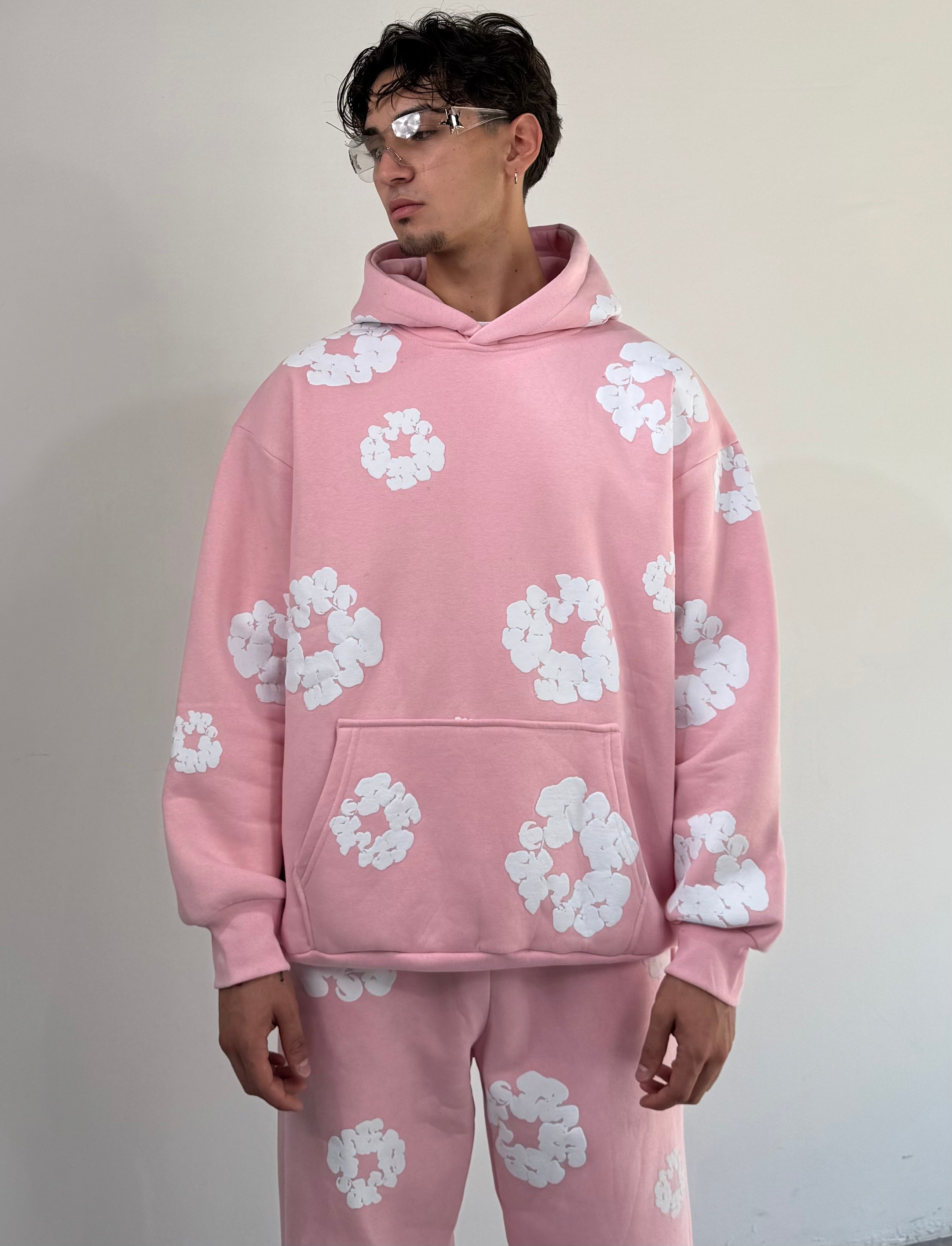 D.Tears Baskılı Oversize Sweatshirt  - Pembe
