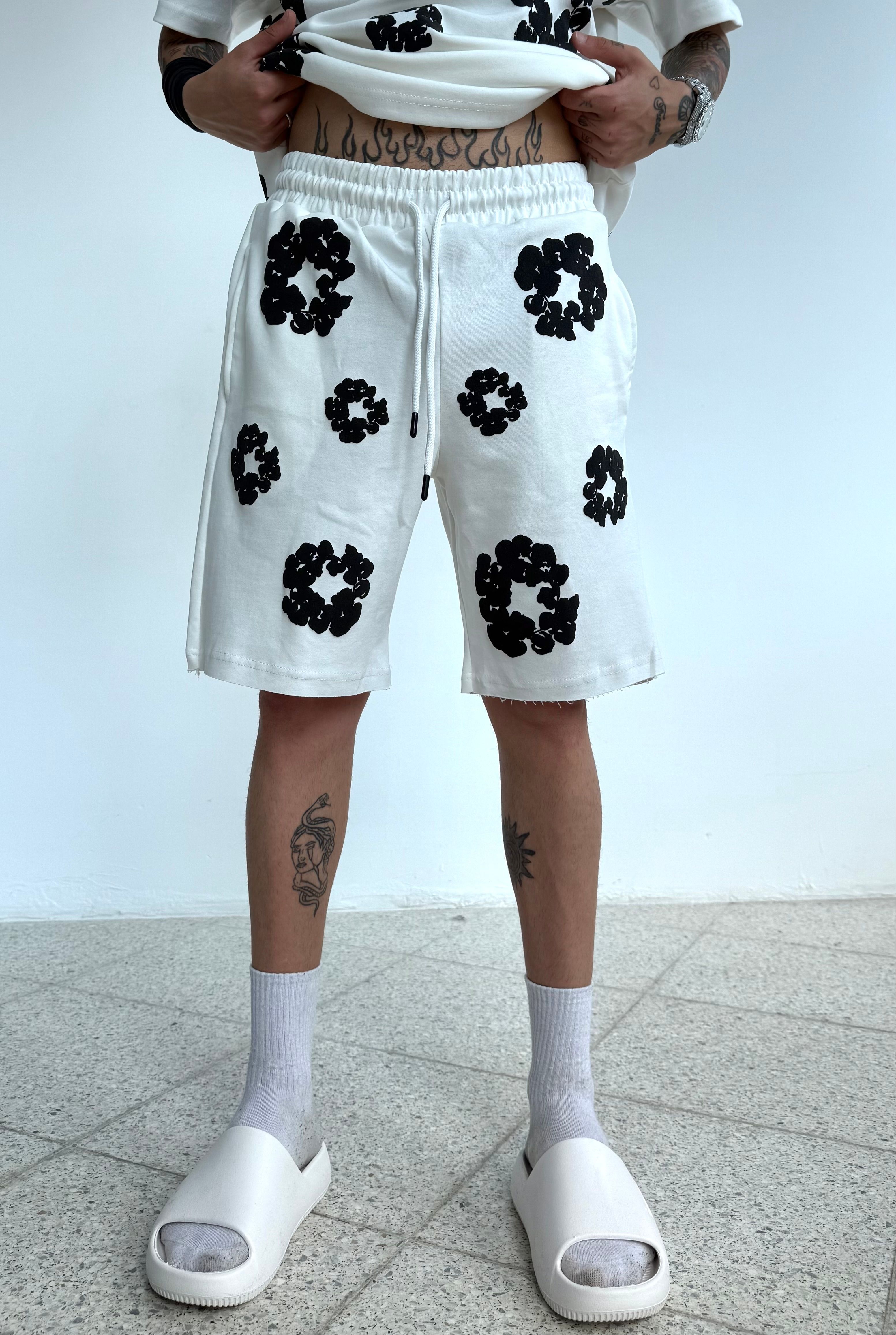 D.Tears Baskılı Oversize Şort Takımı