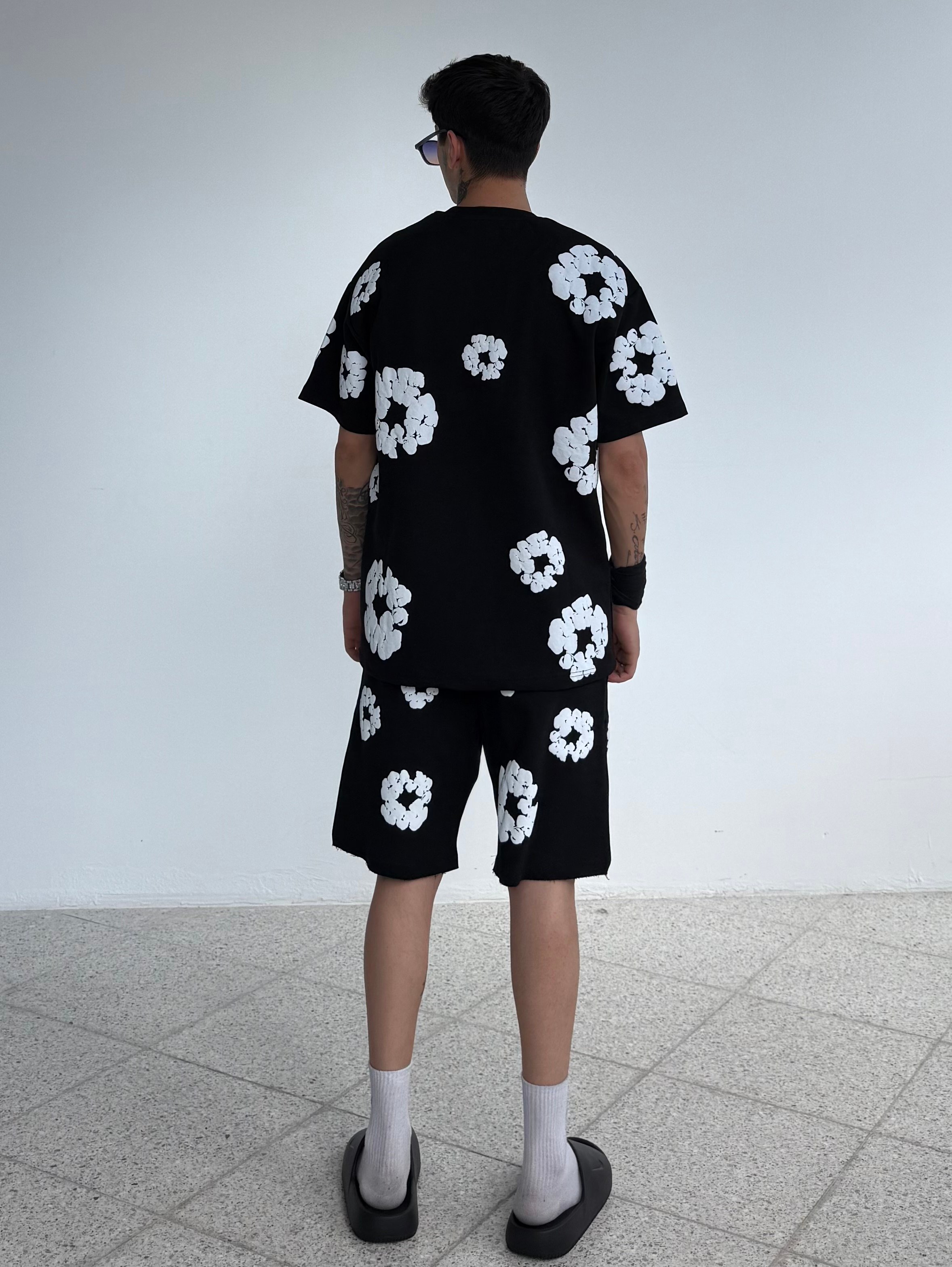 D.Tears Baskılı Oversize Şort Takımı