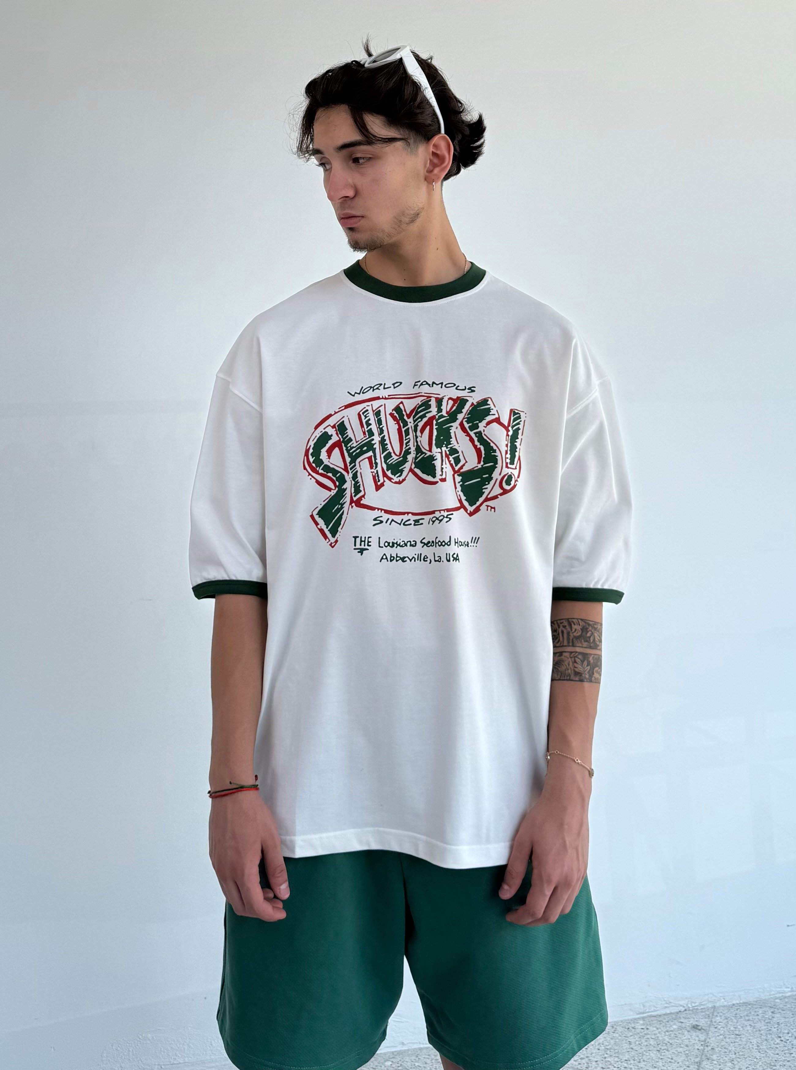 Sucks! Baskılı Oversize Tişört - Beyaz