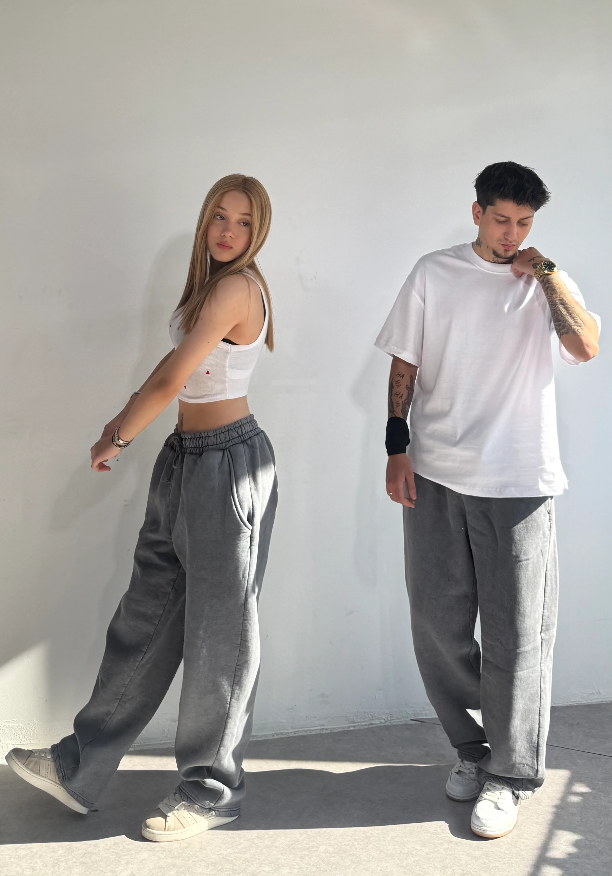 Yıkamalı Özel Kalıp Ektra Oversize Eşofman Altı