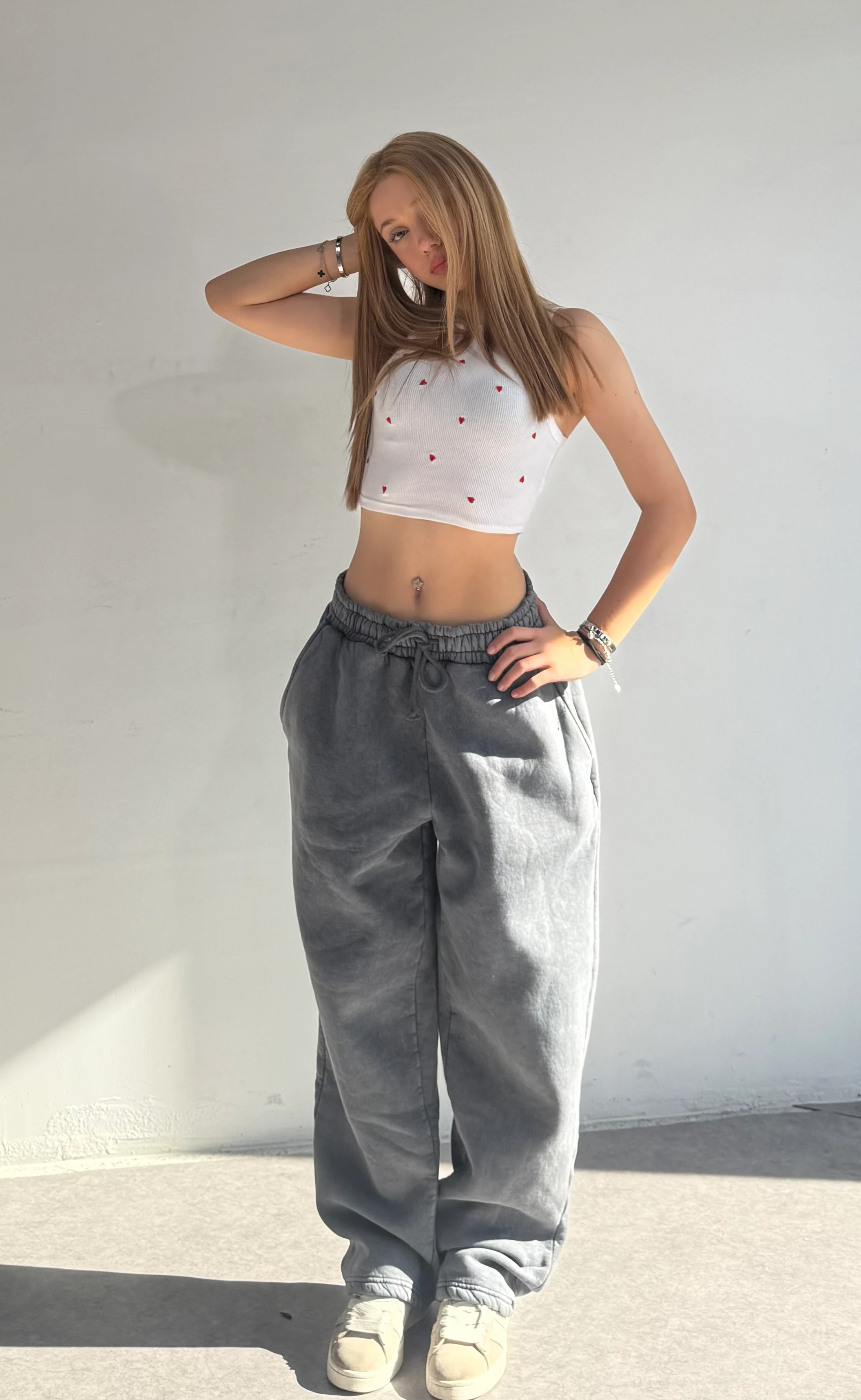 Yıkamalı Özel Kalıp Ektra Oversize Eşofman Altı