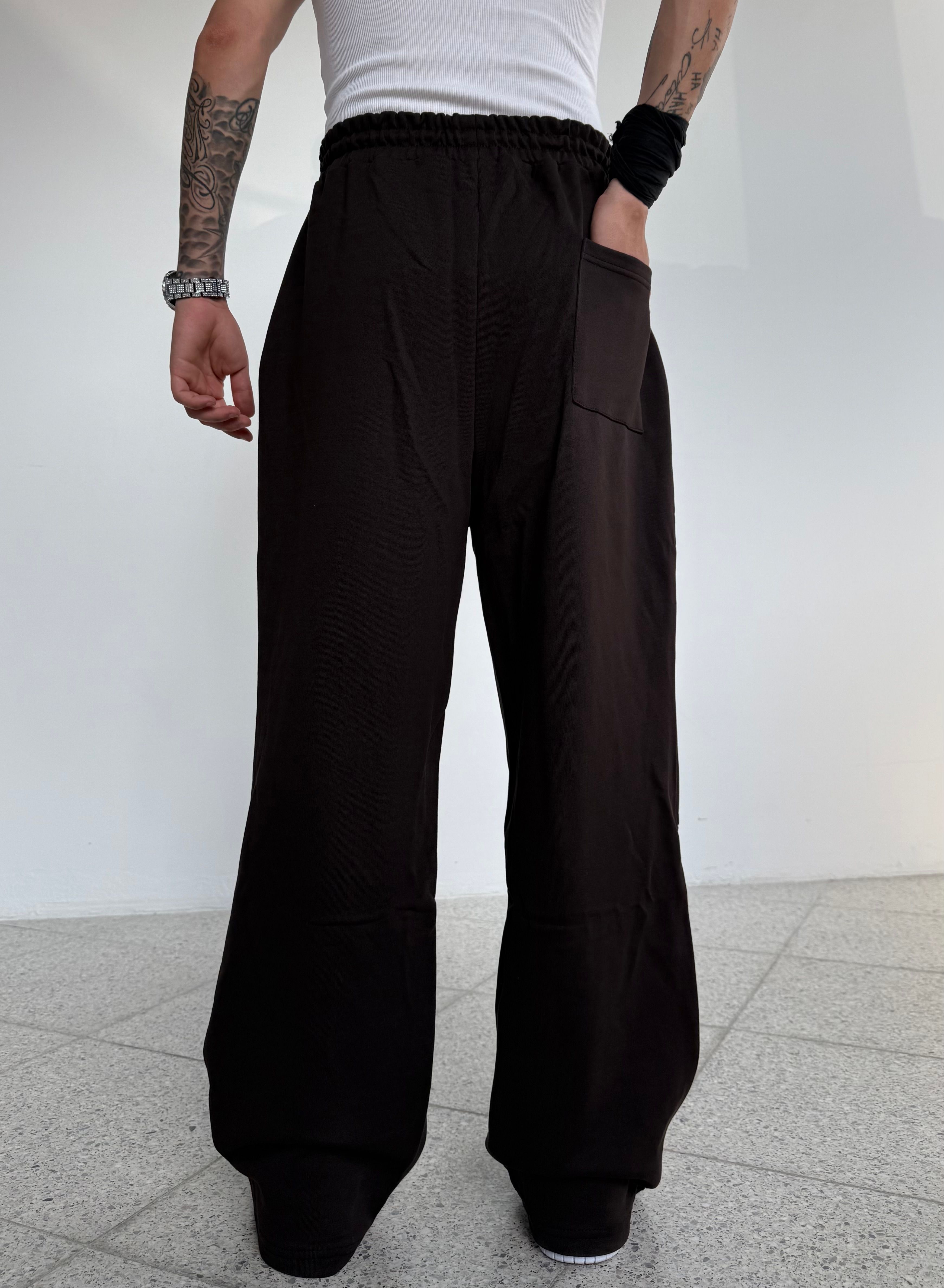 Baskılı Baggy Eşofman Altı