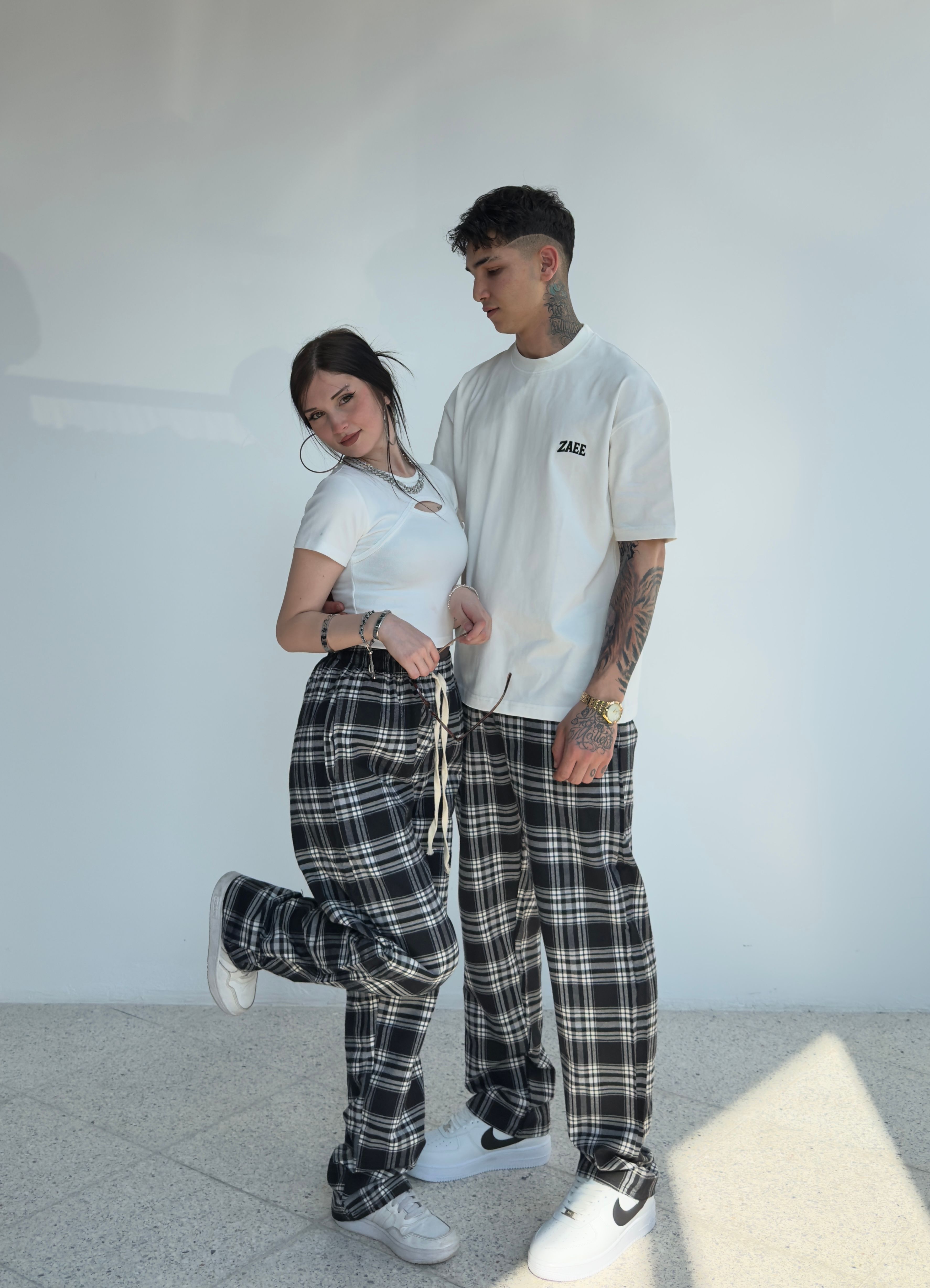 Yazlık İnce Kumaş Kareli Pijama Alt