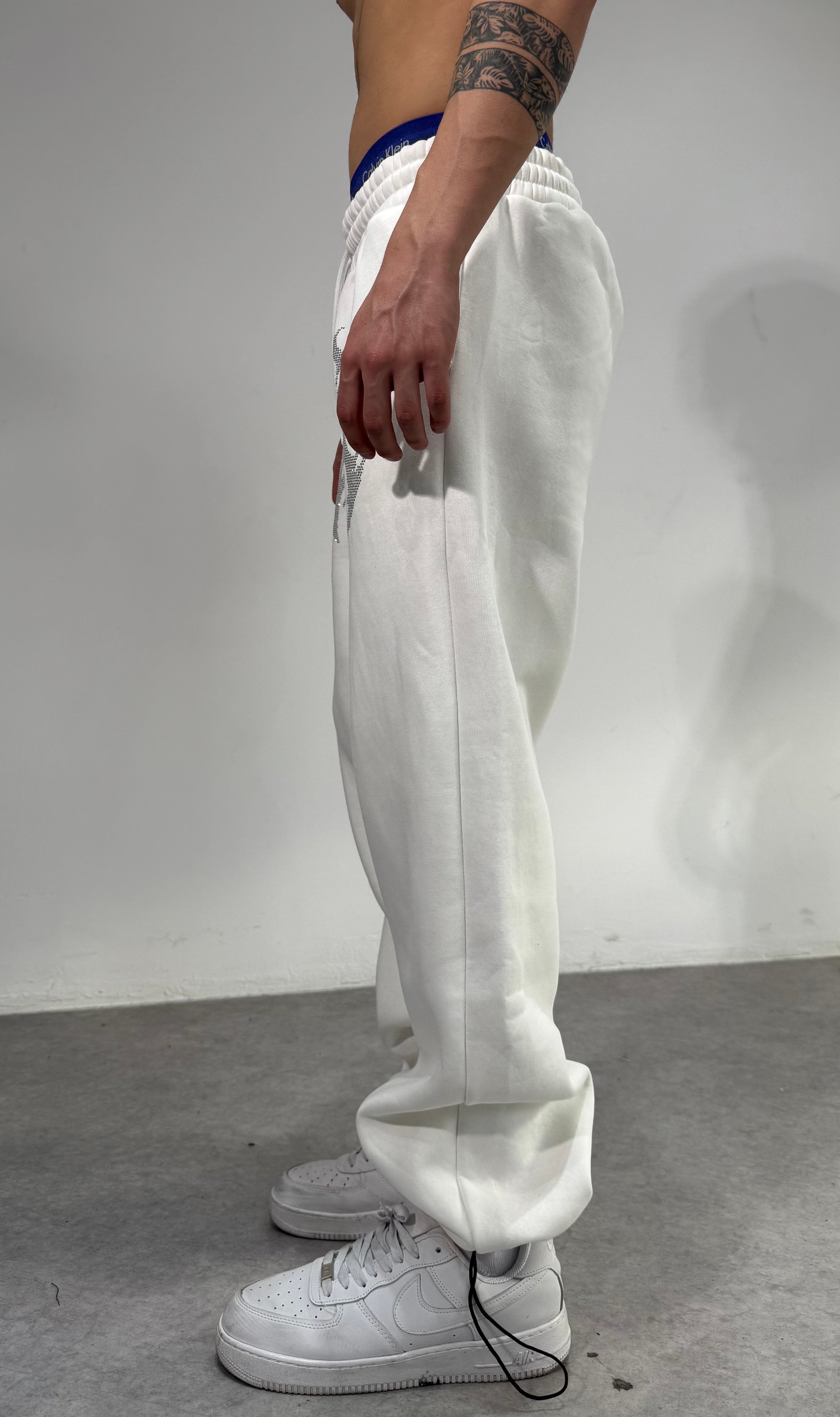 Taşlı Baggy Eşofman Kışlık Kumaş 