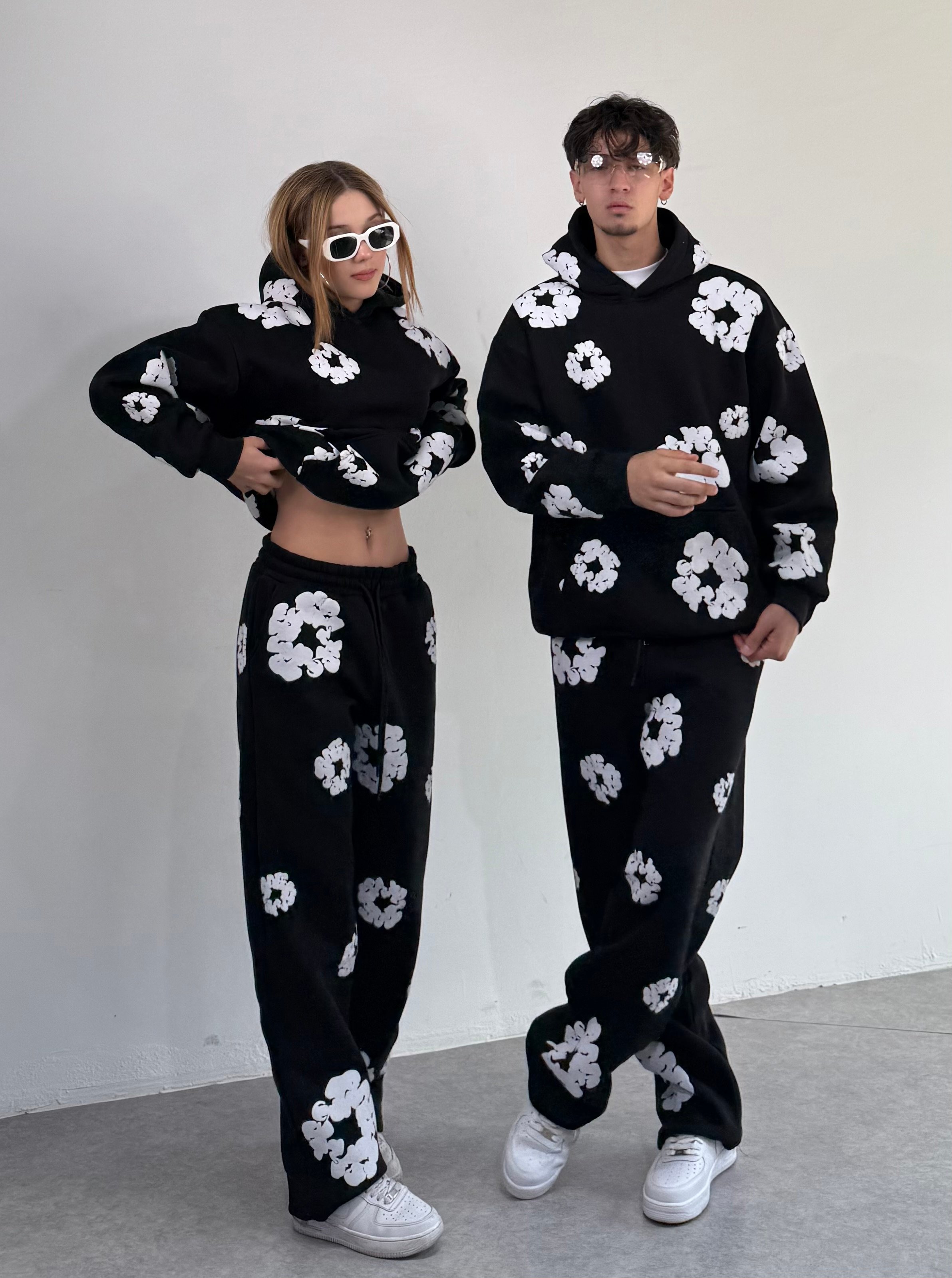 D.Tears Baskılı Oversize Sweatshirt 