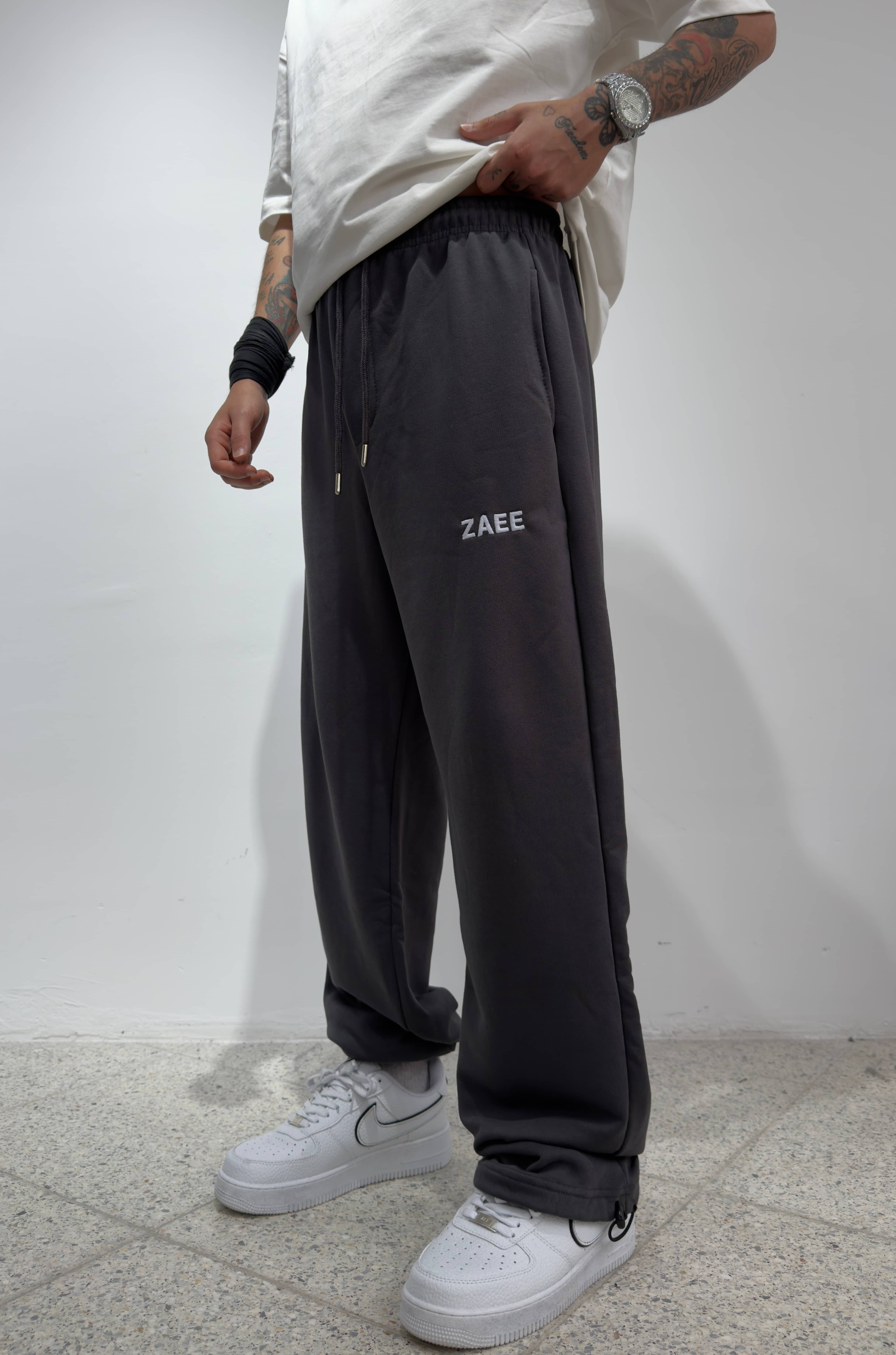ZAEE Nakışlı Yazlık Kumaş Ayarlanabilir Paça Baggy Premium Eşofman Altı 