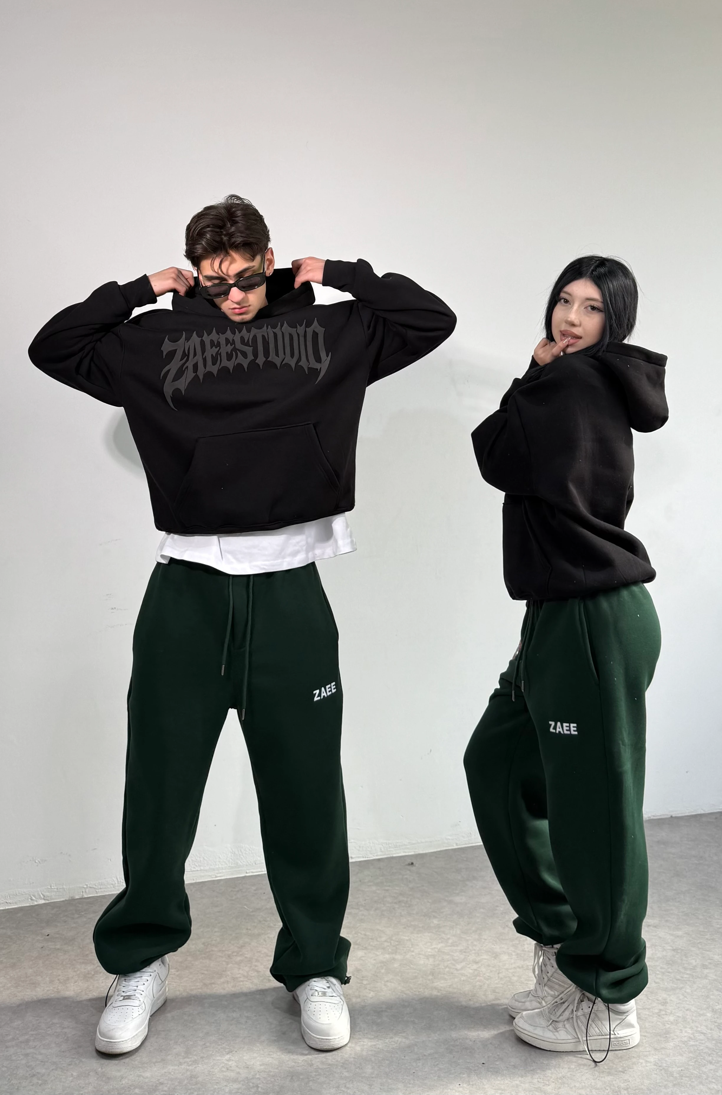 ZAEESTUDIO Renge Renk Baskılı Oversize Sweatshirt