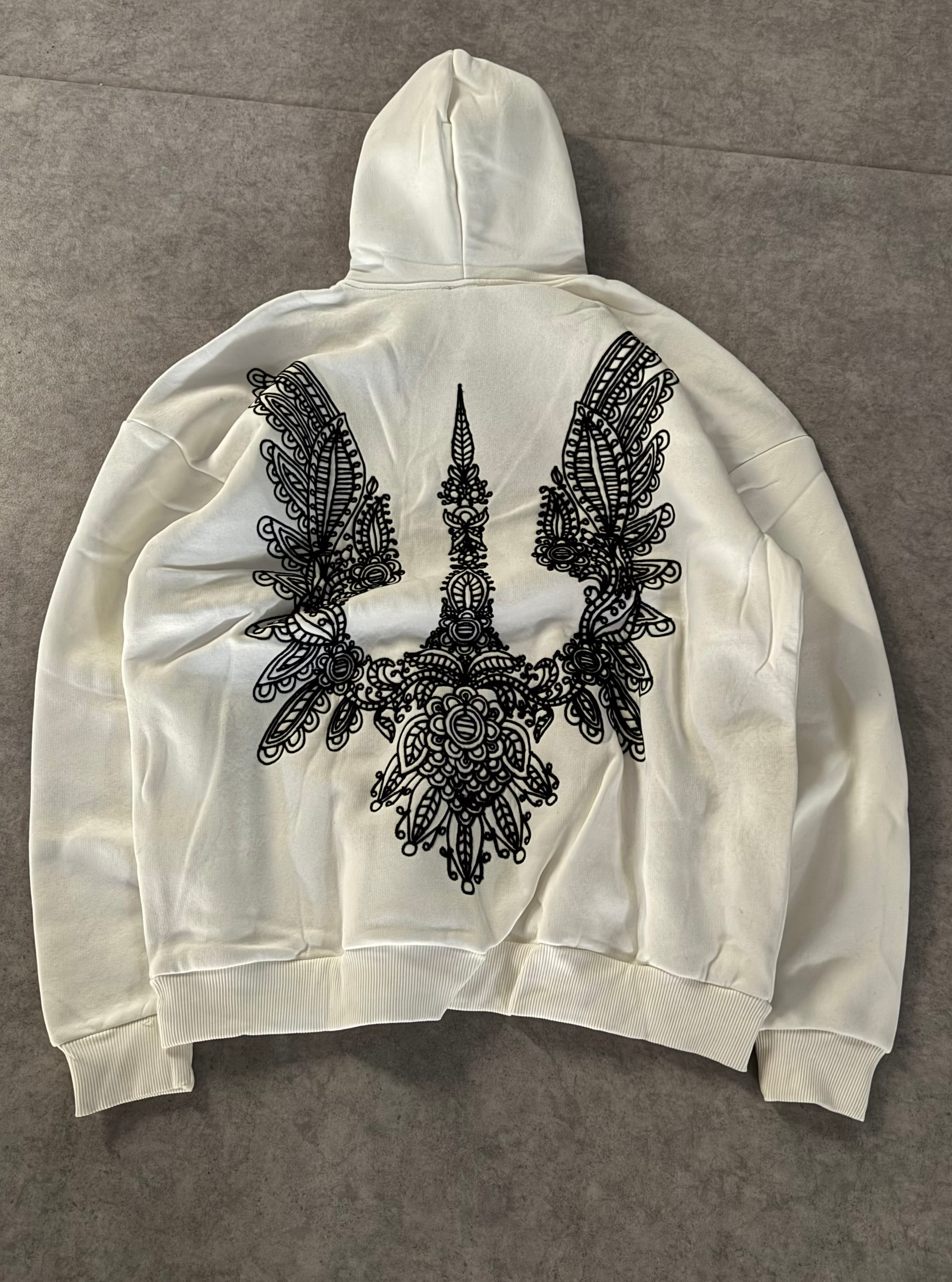 Artemis Nakışlı oversize Premium Sweatshirt - Beyaz