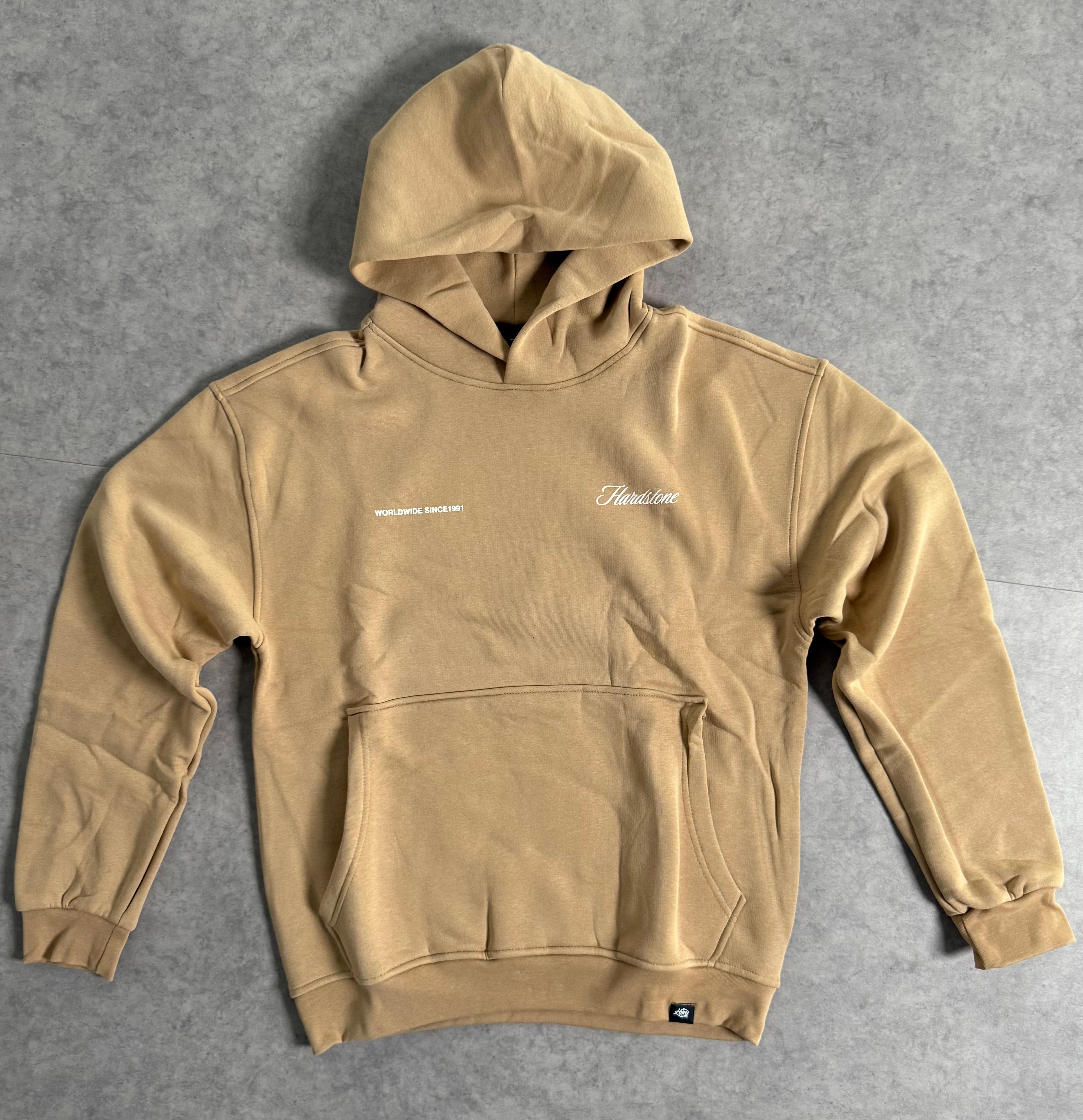 HS. Baskılı Oversize Sweatshirt - bej