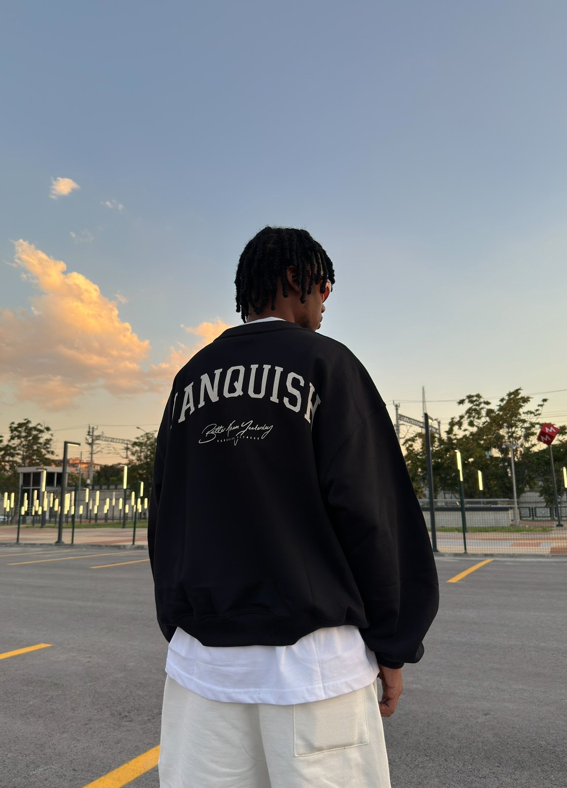 VNQSH Baskılı Oversize Sweat