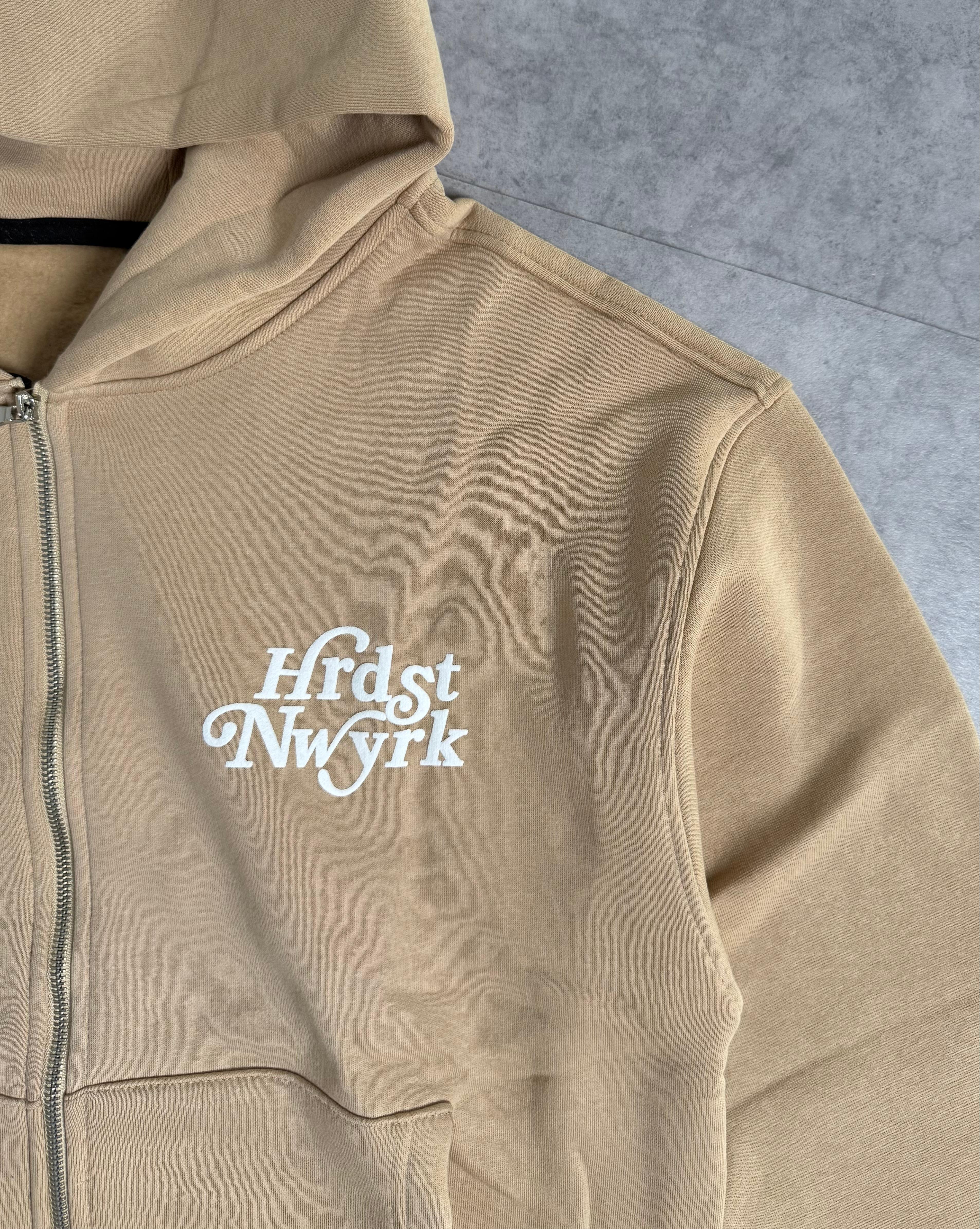 HRDST NWYRK Baskılı Oversize Zipp Hoodie
