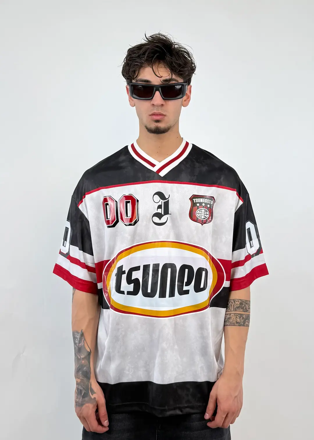 Tsuneo 00 Oversize Football Jearsy Tişört