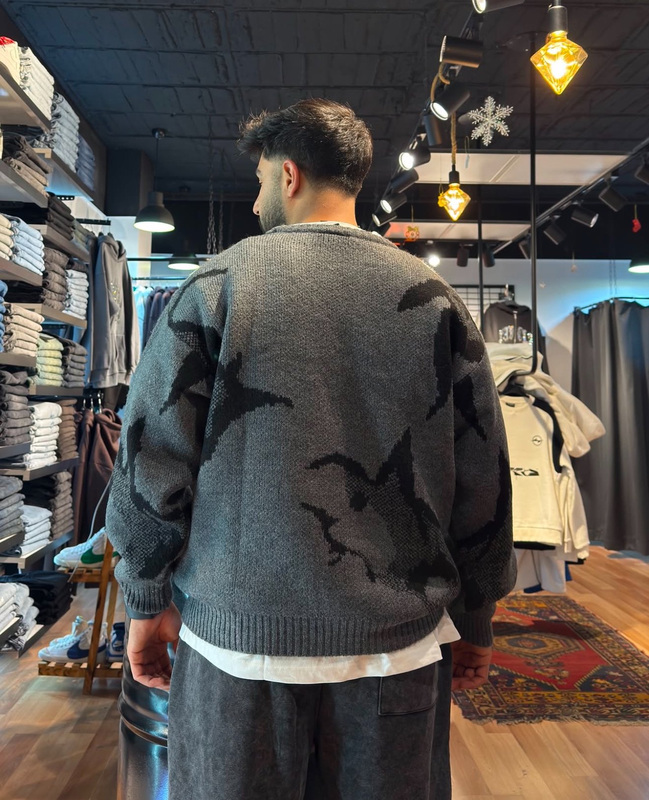 Desenli Oversize Premium Triko