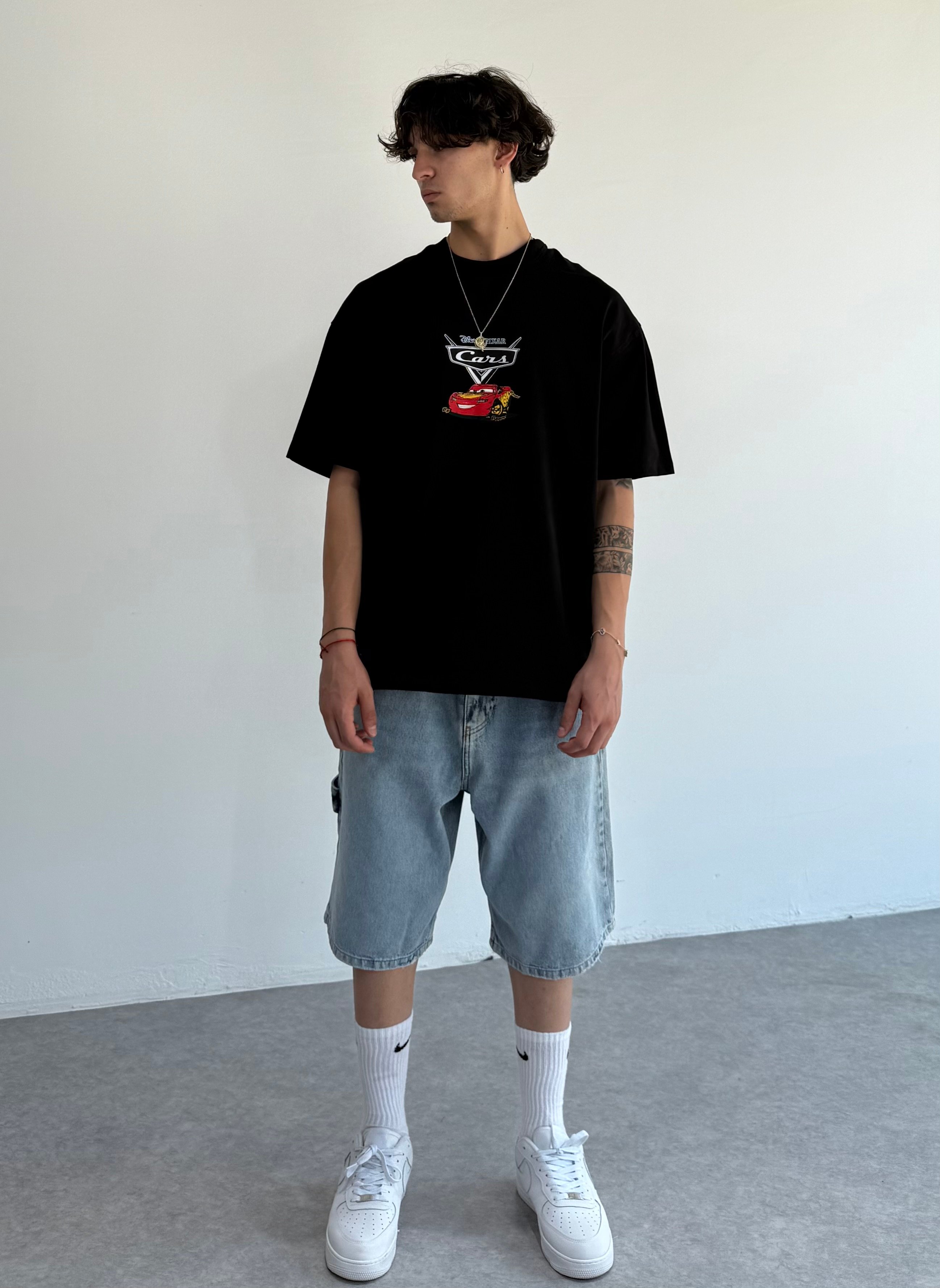 McQueen Baskılı Oversize Tişört