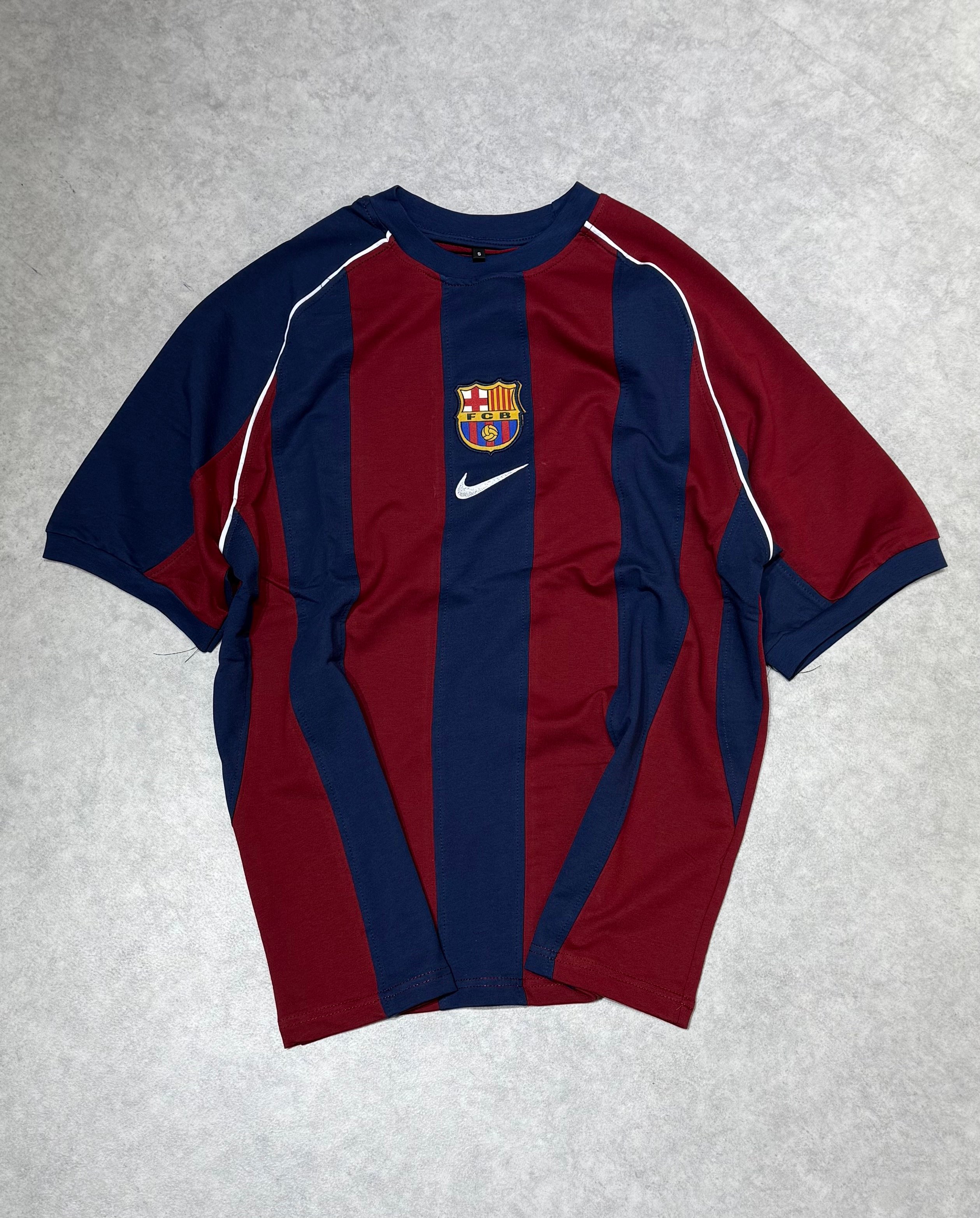 FCB Nakışlı Oversize Tişört - Bordo