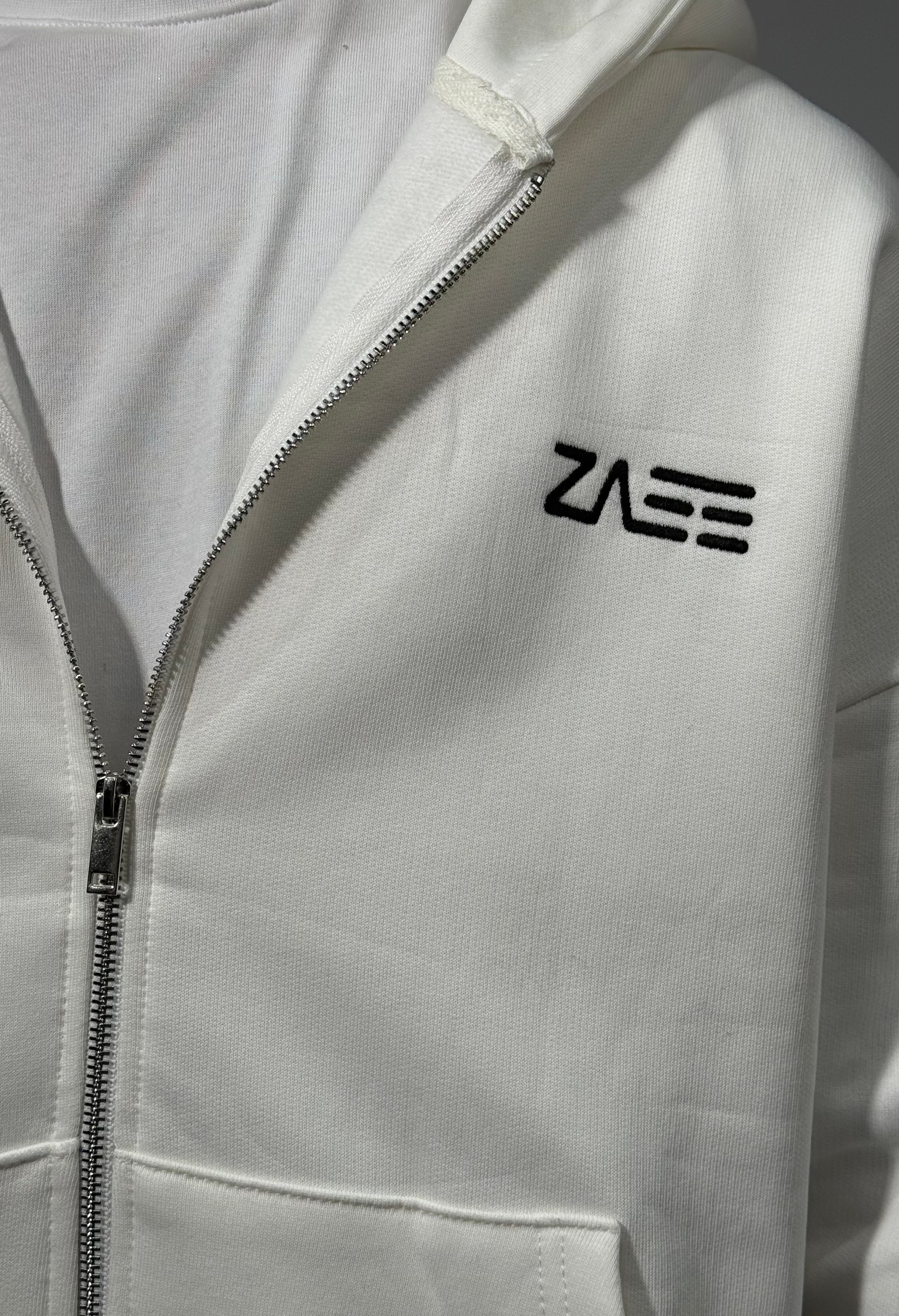Özel ZAEE Logo Kışlık Double Zipp Oversize Hoodie
