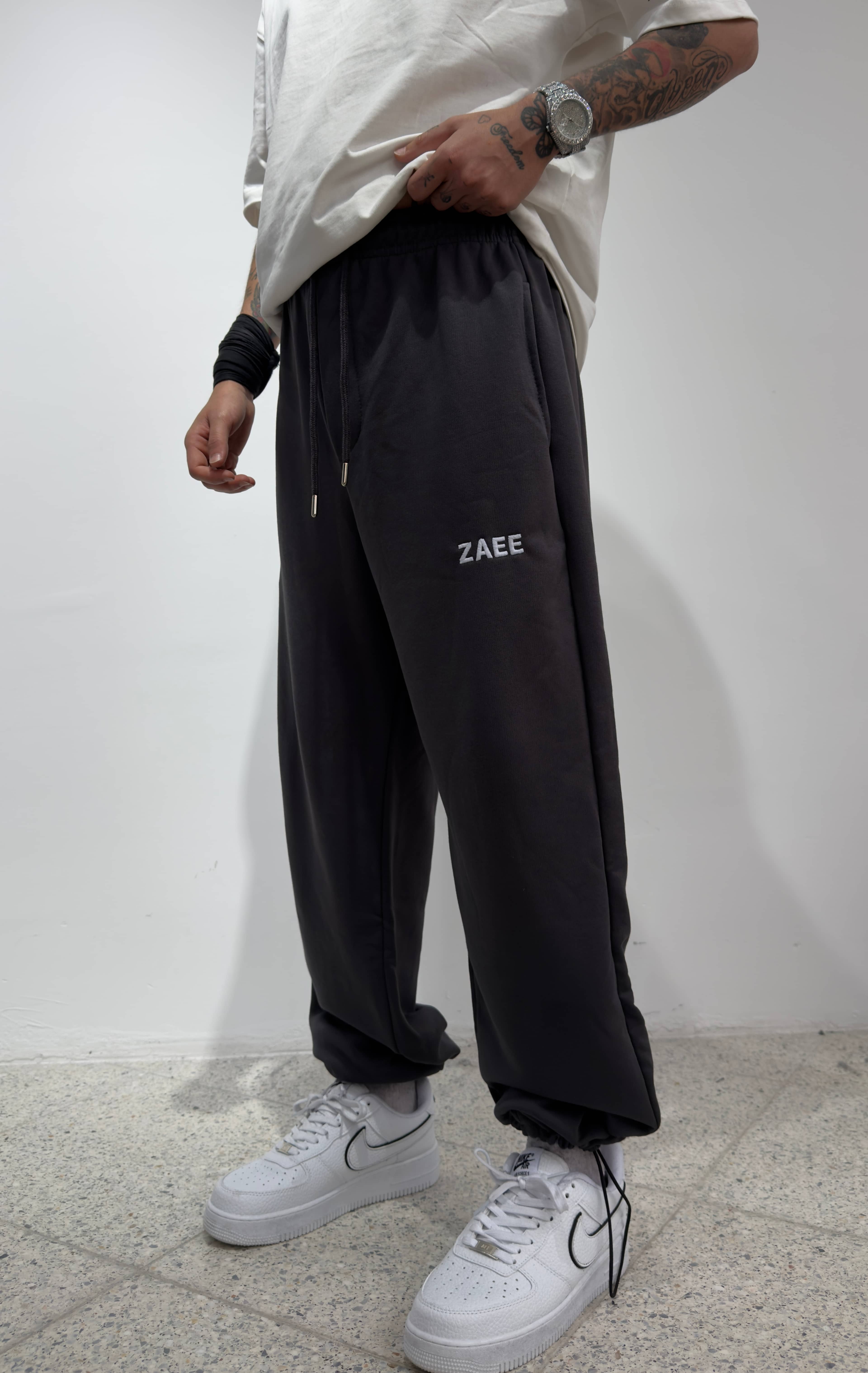 ZAEE Nakışlı Yazlık Kumaş Ayarlanabilir Paça Baggy Premium Eşofman Altı 