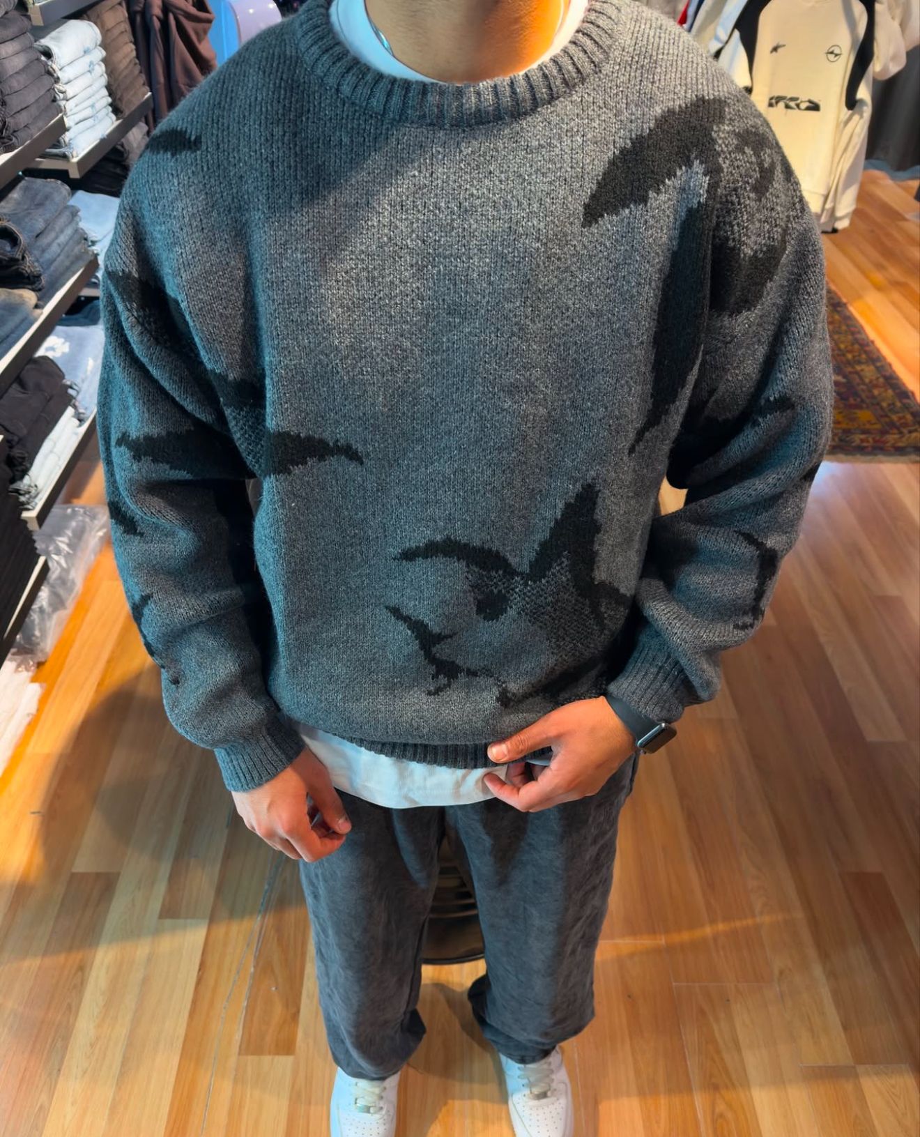 Desenli Oversize Premium Triko