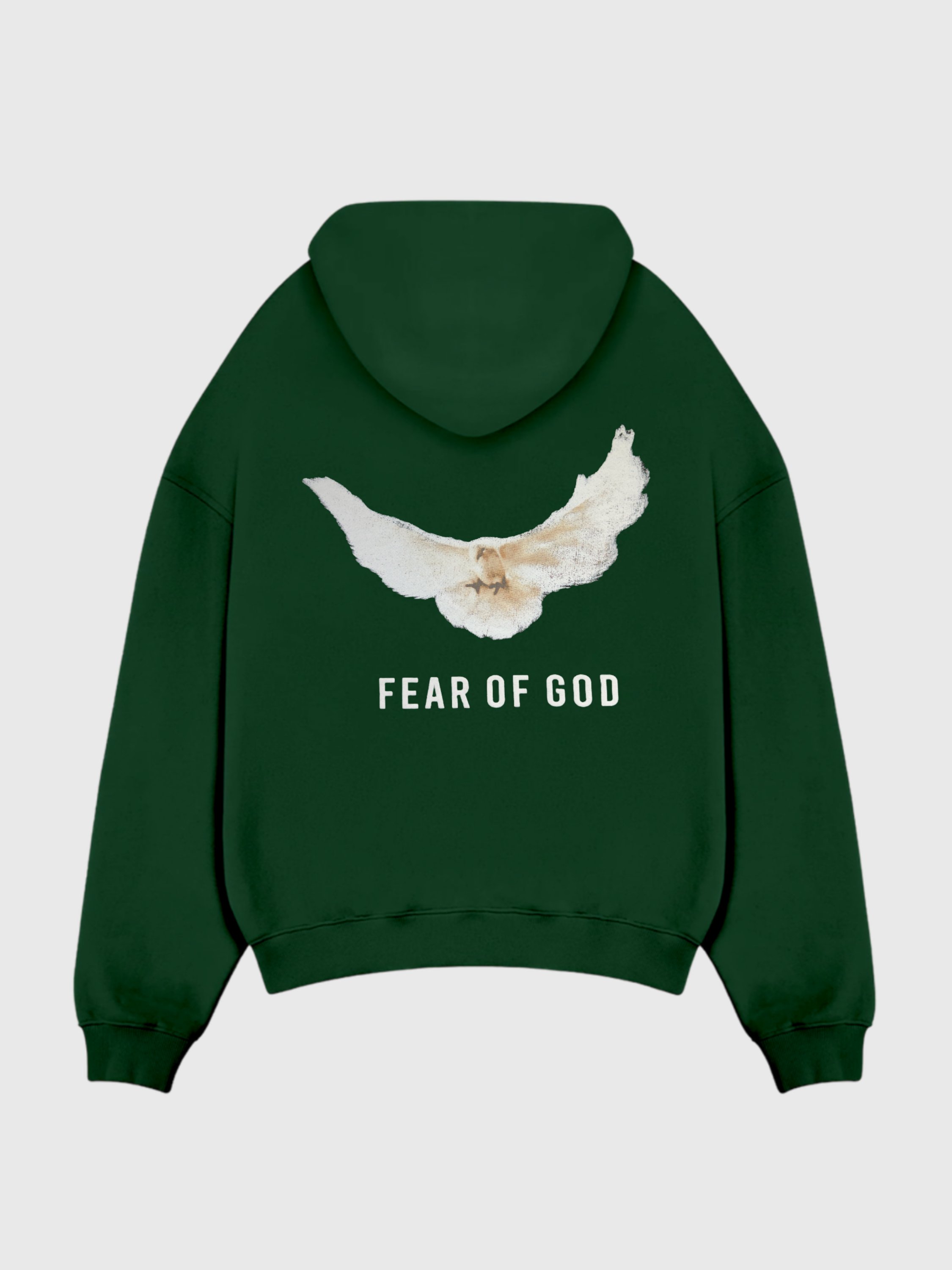 Fear Of God Baskılı Oversize Sweatshirt - yeşil