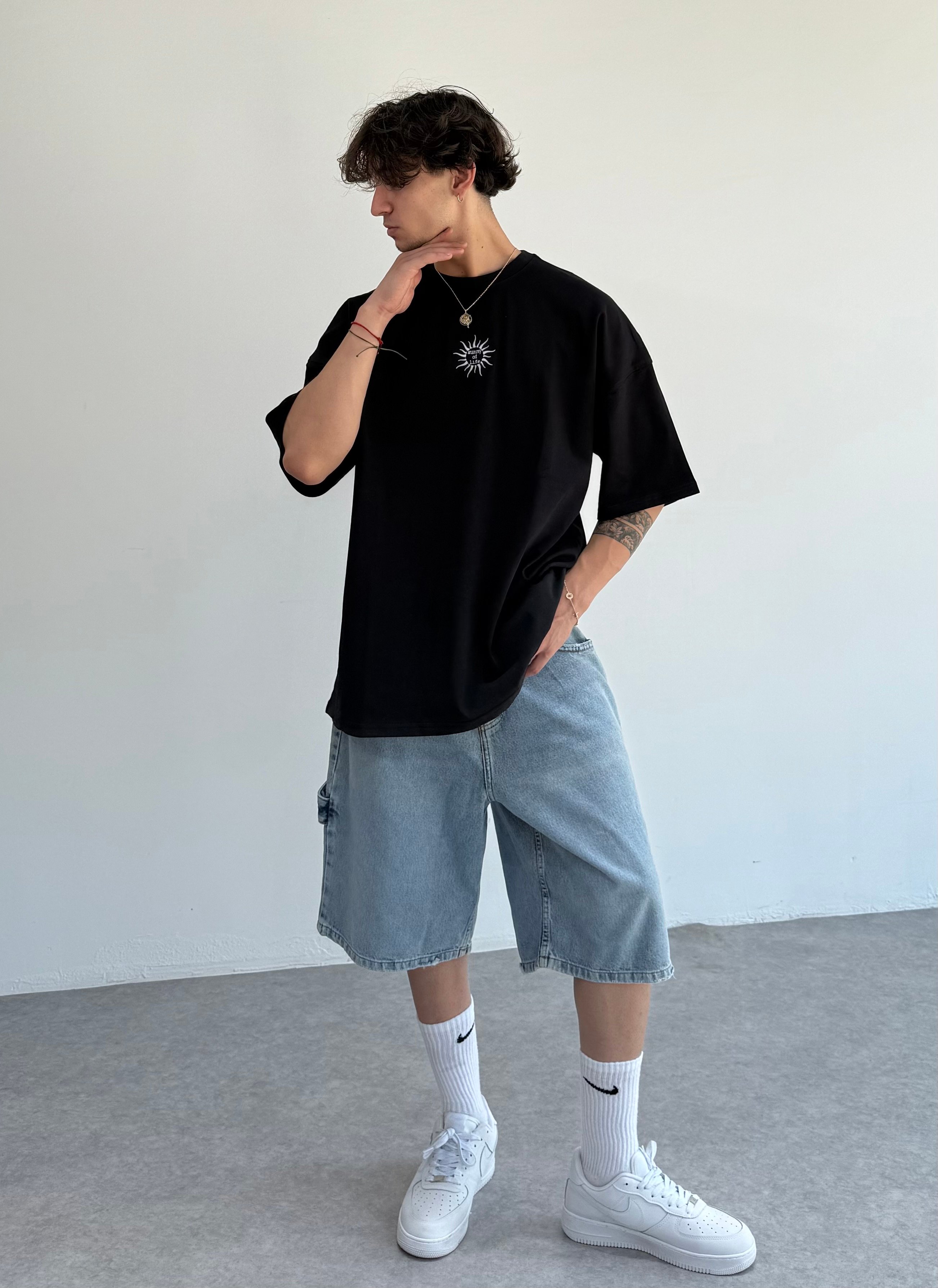 Sunny Of Life Nakışlı Oversize Tişört