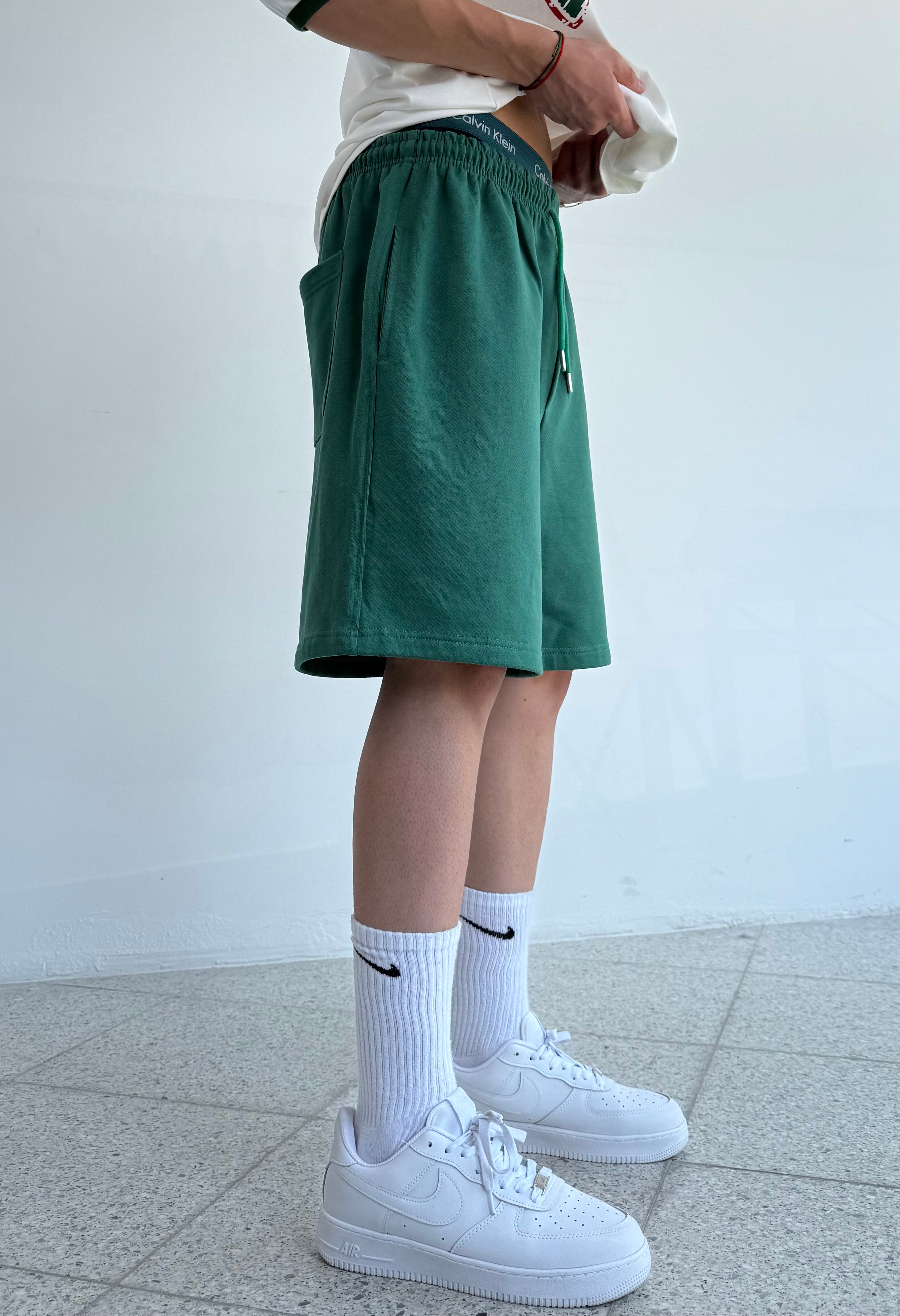 Basic İplik Oversize Şort