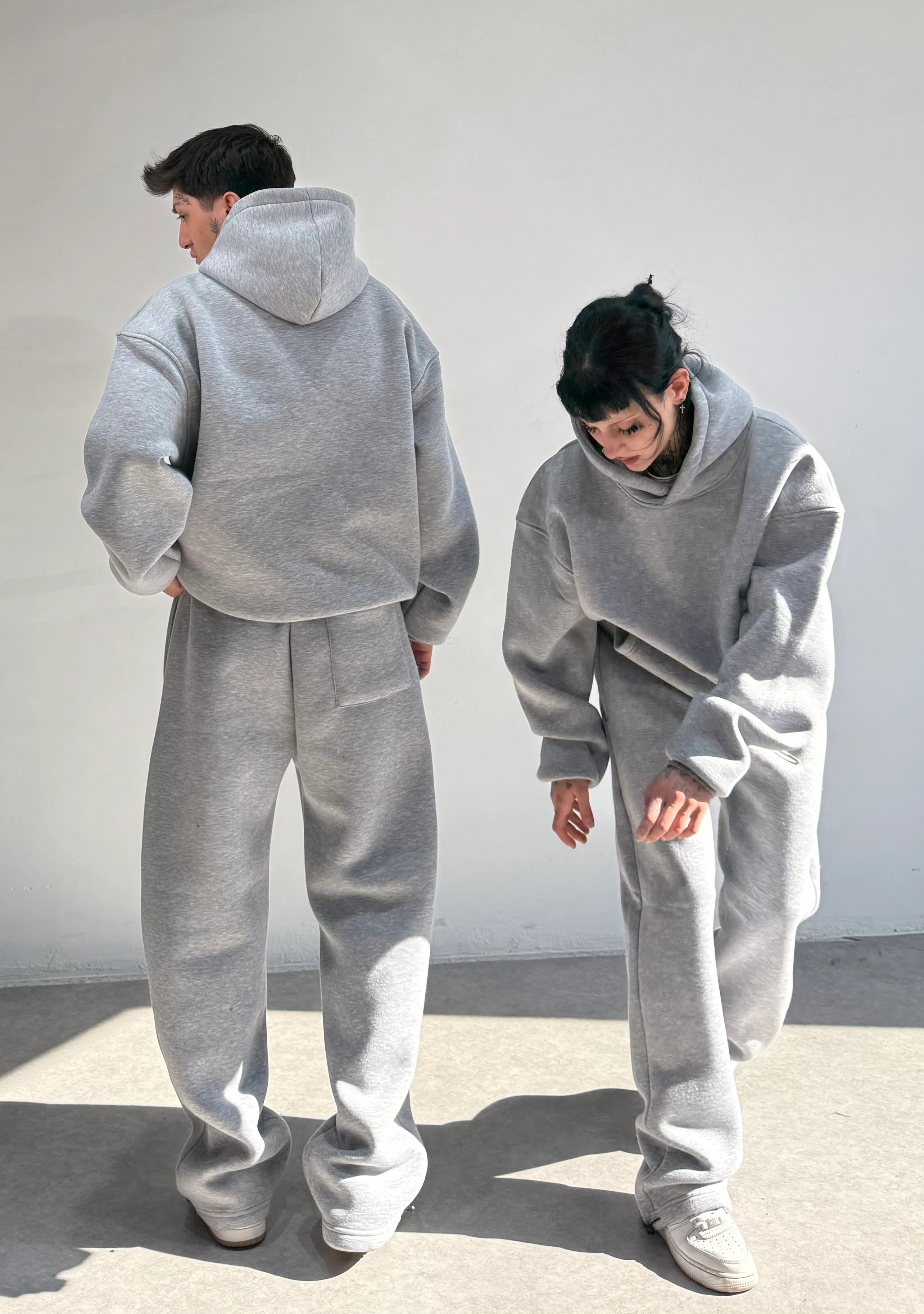 Kışlık Kumaş Ayarlanabilir Paça Baggy Eşofman Altı 