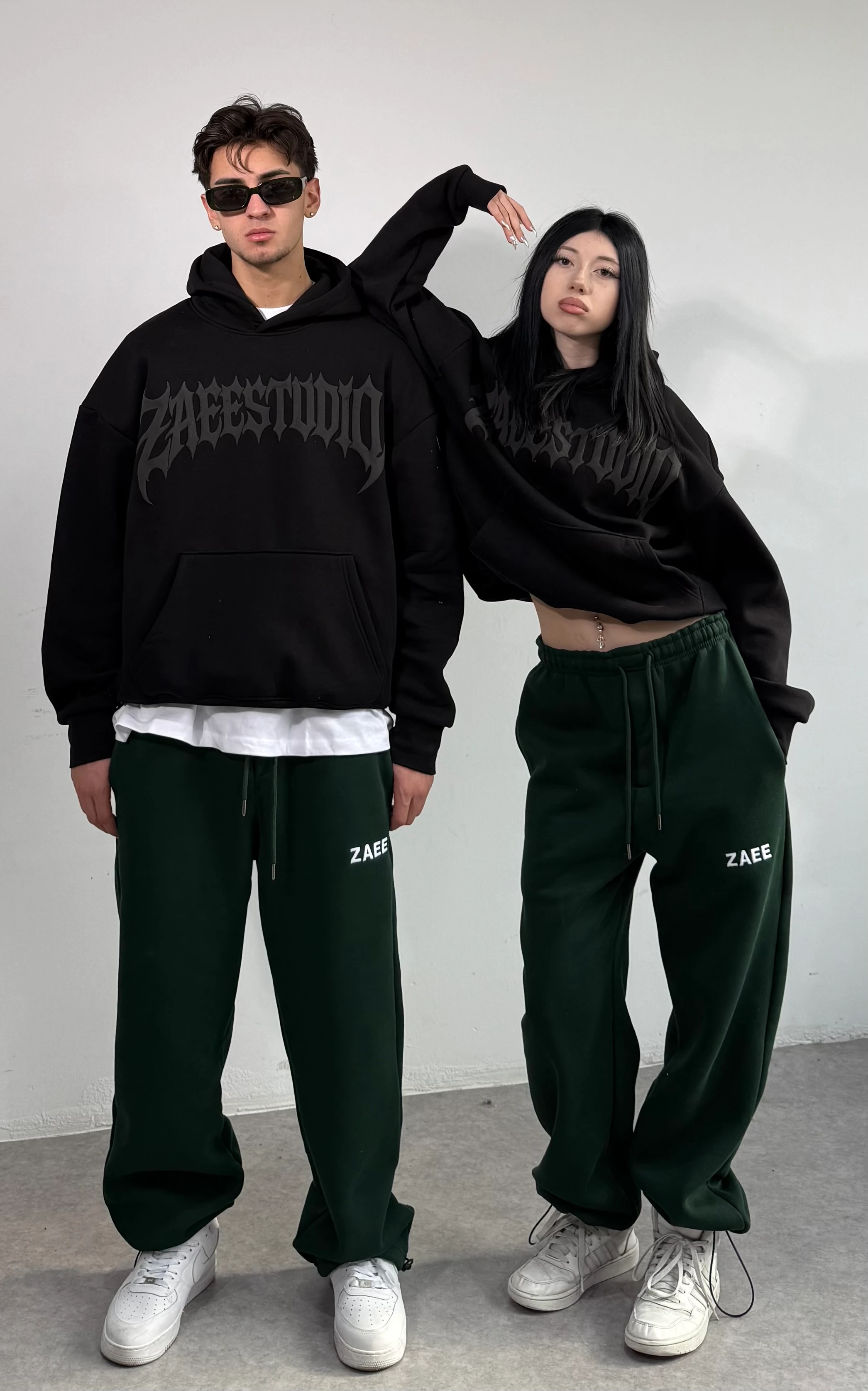 ZAEESTUDIO Renge Renk Baskılı Oversize Sweatshirt