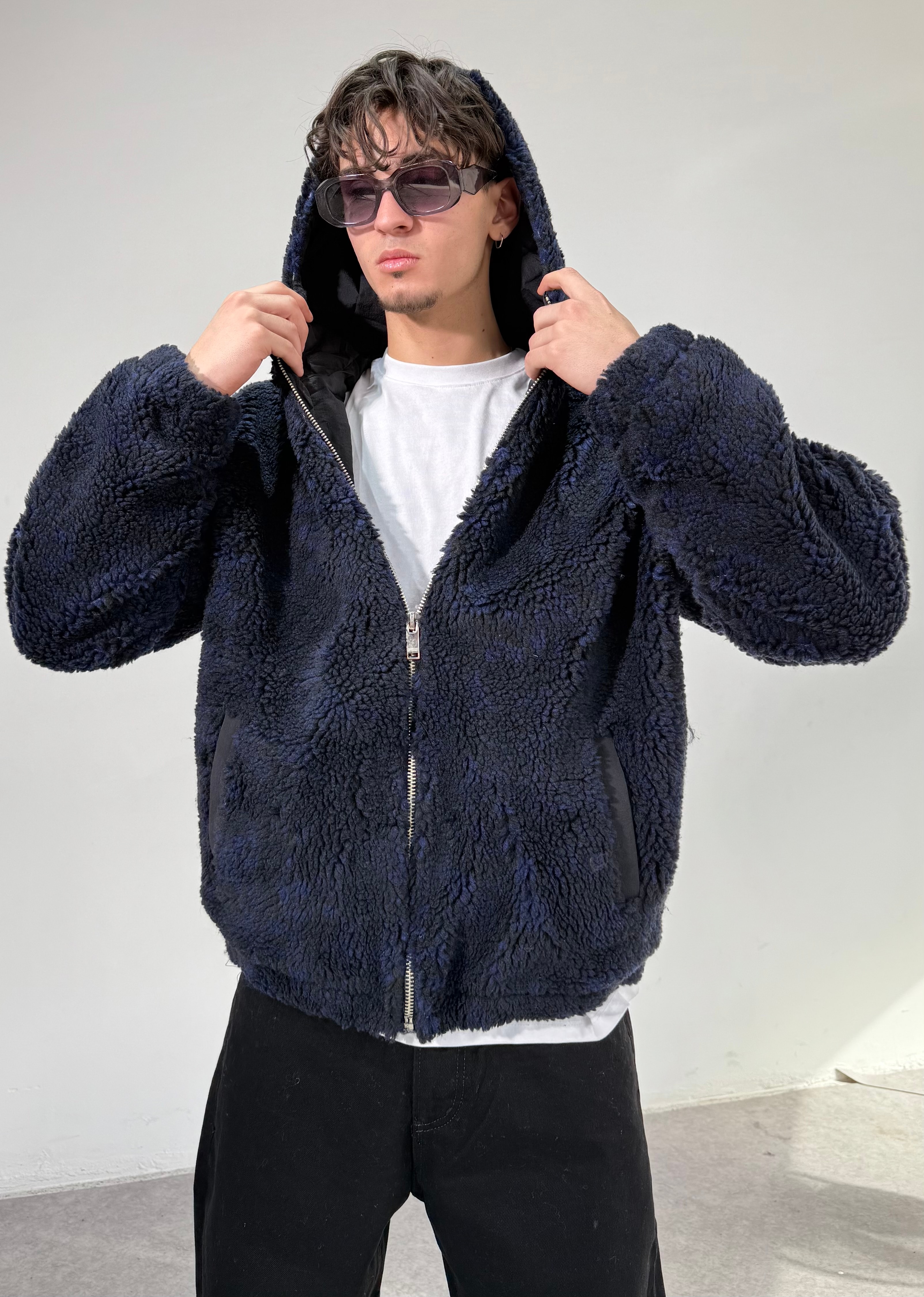 Oversize Premium Peluş Mont 