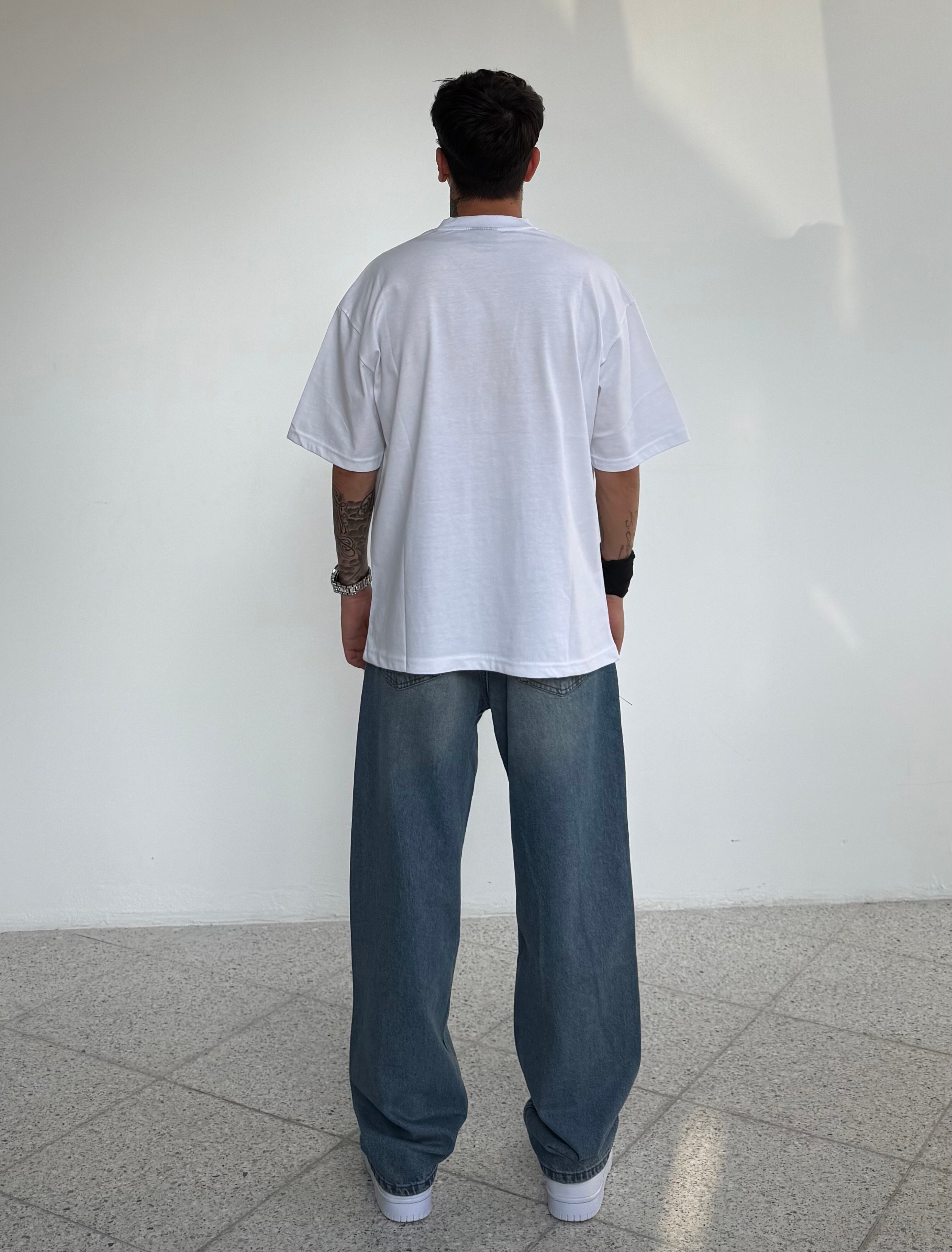 Baskılı Oversize Tişört