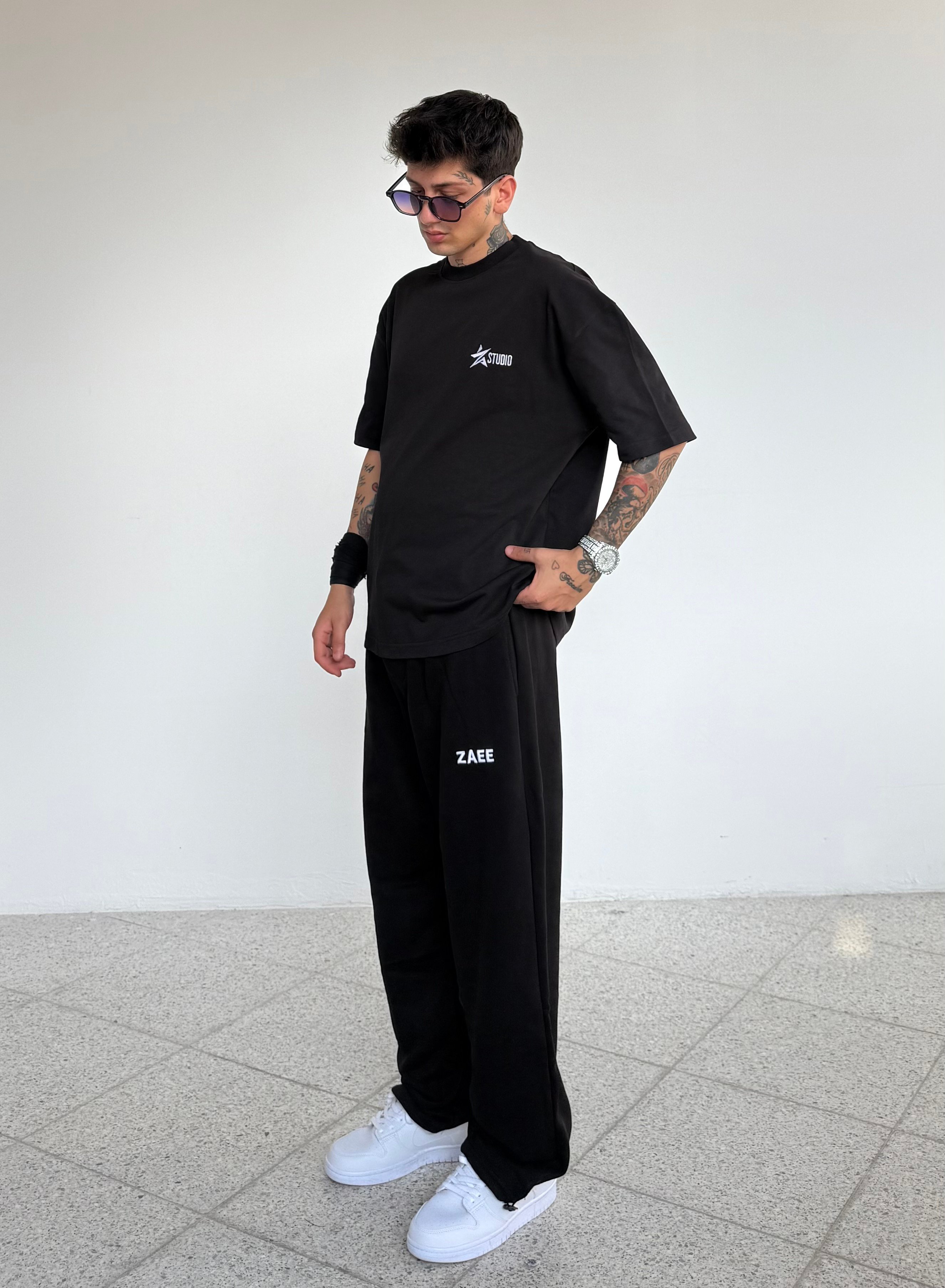 STAR STUDIO Nakışlı Oversize Tişört