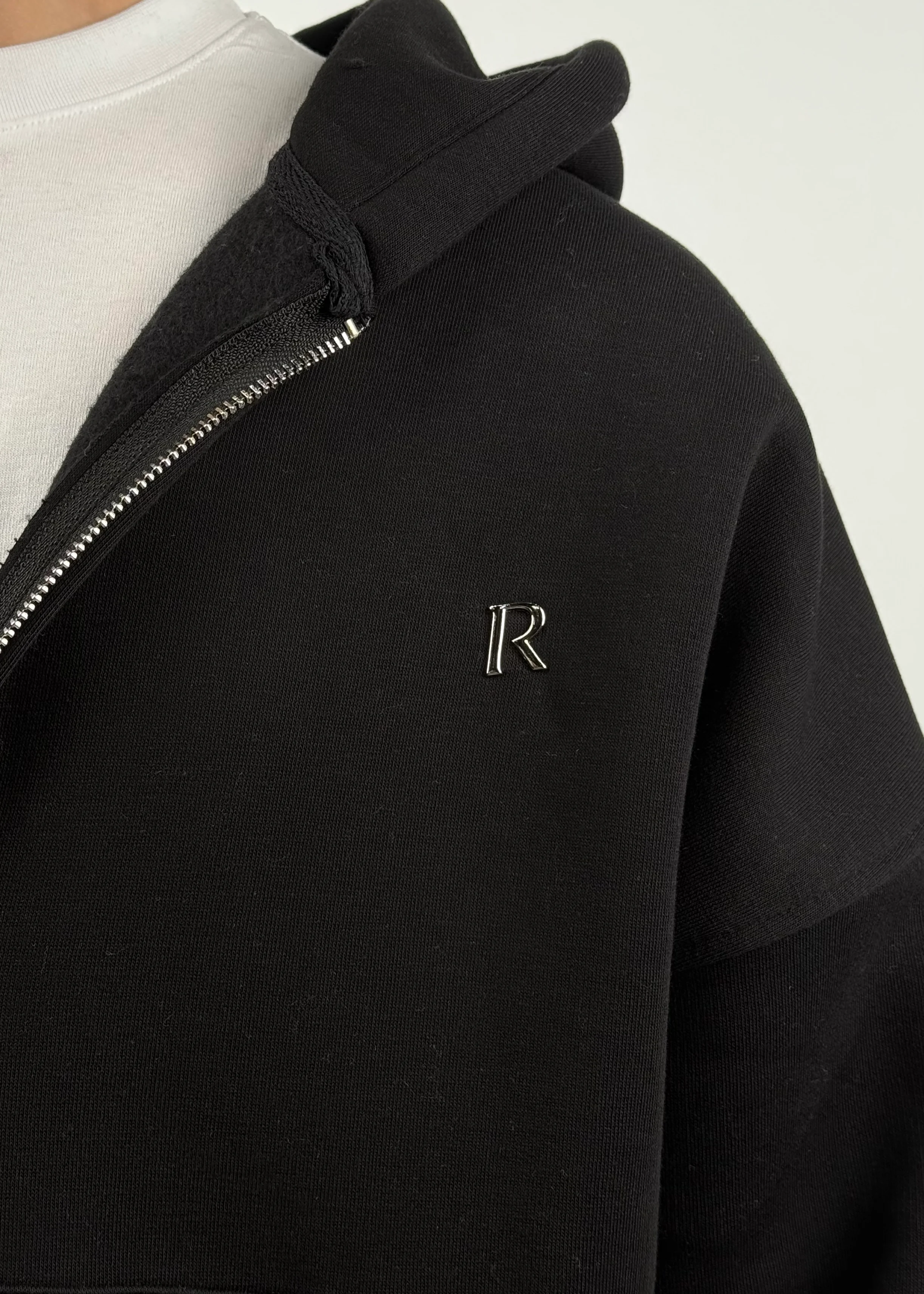 R Drop Oversize Premium Zip Hoodie