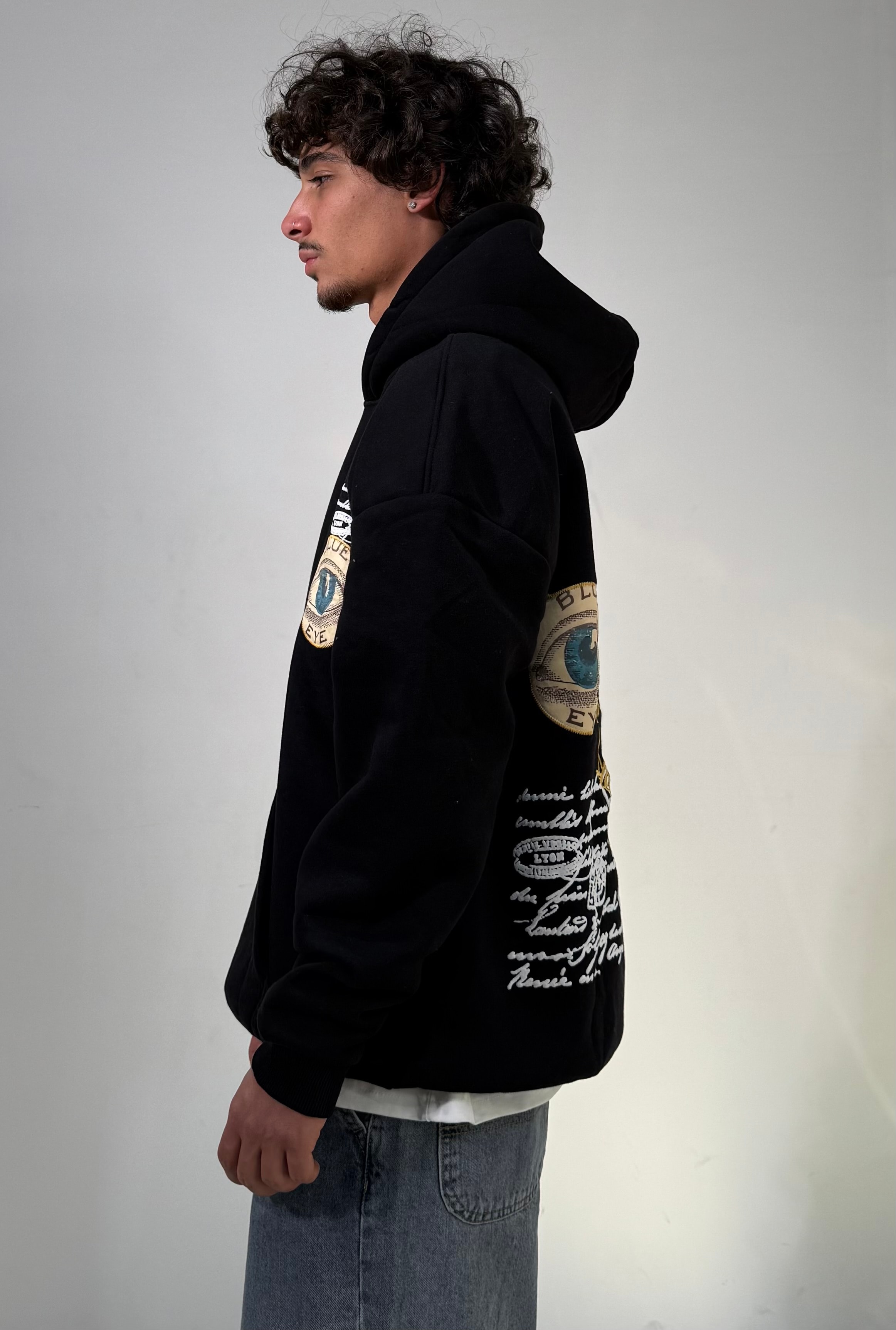Blue Eye Nakışlı Premium Oversize Sweatshirt