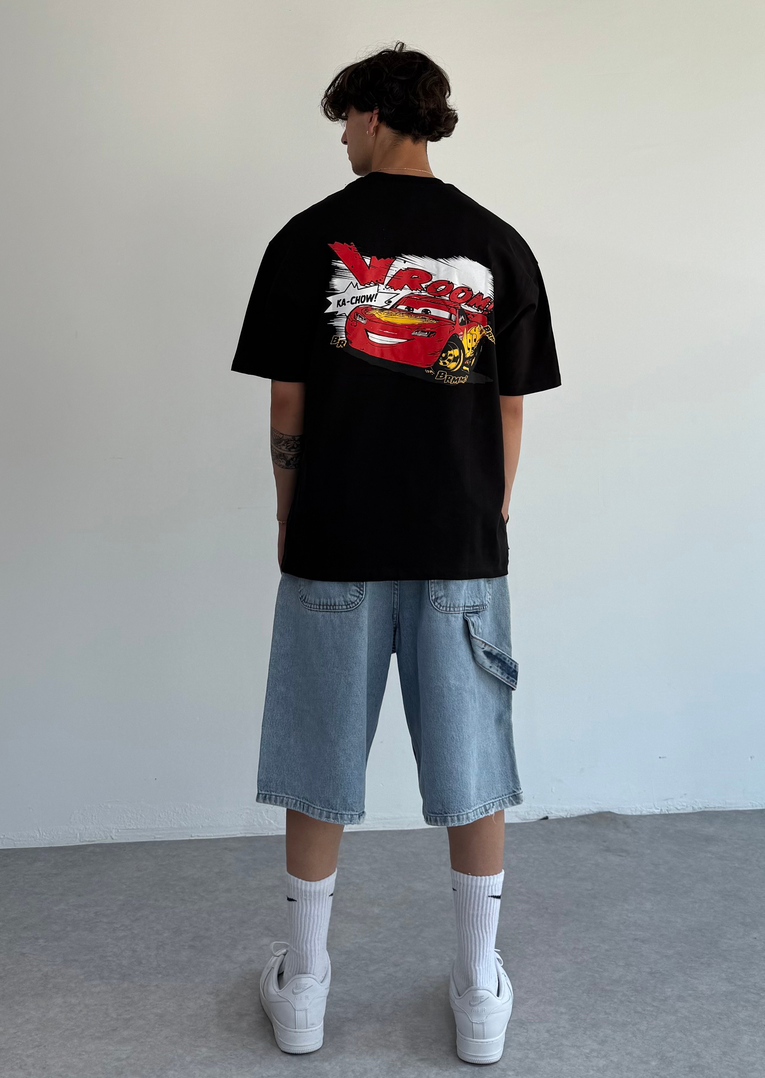 McQueen Baskılı Oversize Tişört