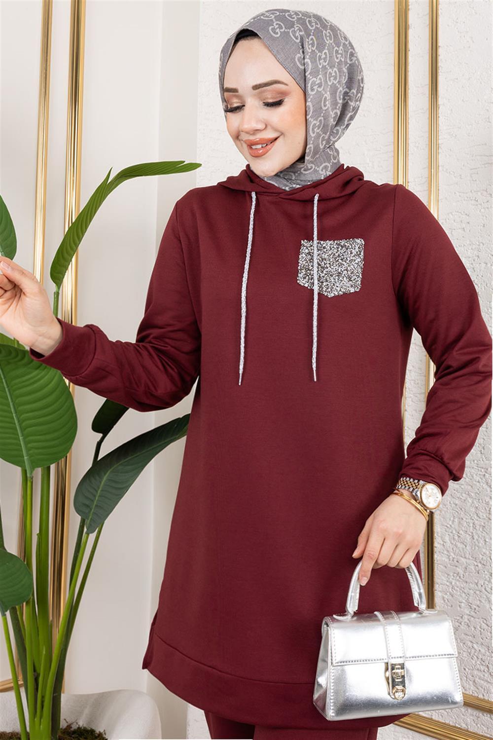 Parıltı Detaylı Spor Takım BORDO