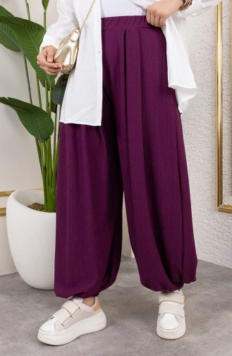 BELİ LASTİKLİ ŞALVAR PANTOLON MÜRDÜM