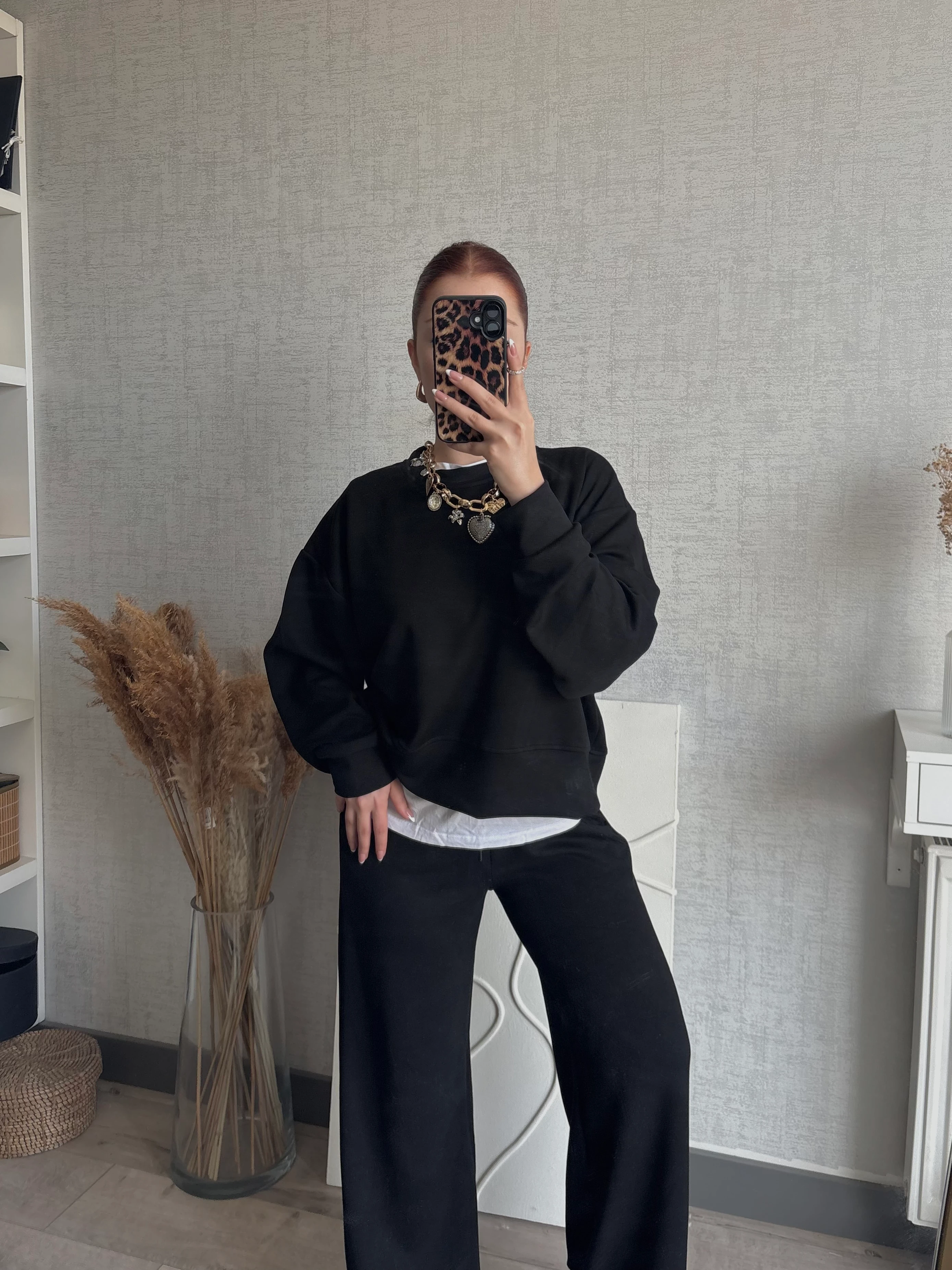 Oys Modal Siyah Takım